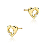 Cercei Aur 14K Diamant 2 x 0.0086ct Rotund Stud
