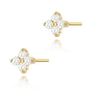 Cercei Aur 14K cu Diamante Naturale 0.12 ct