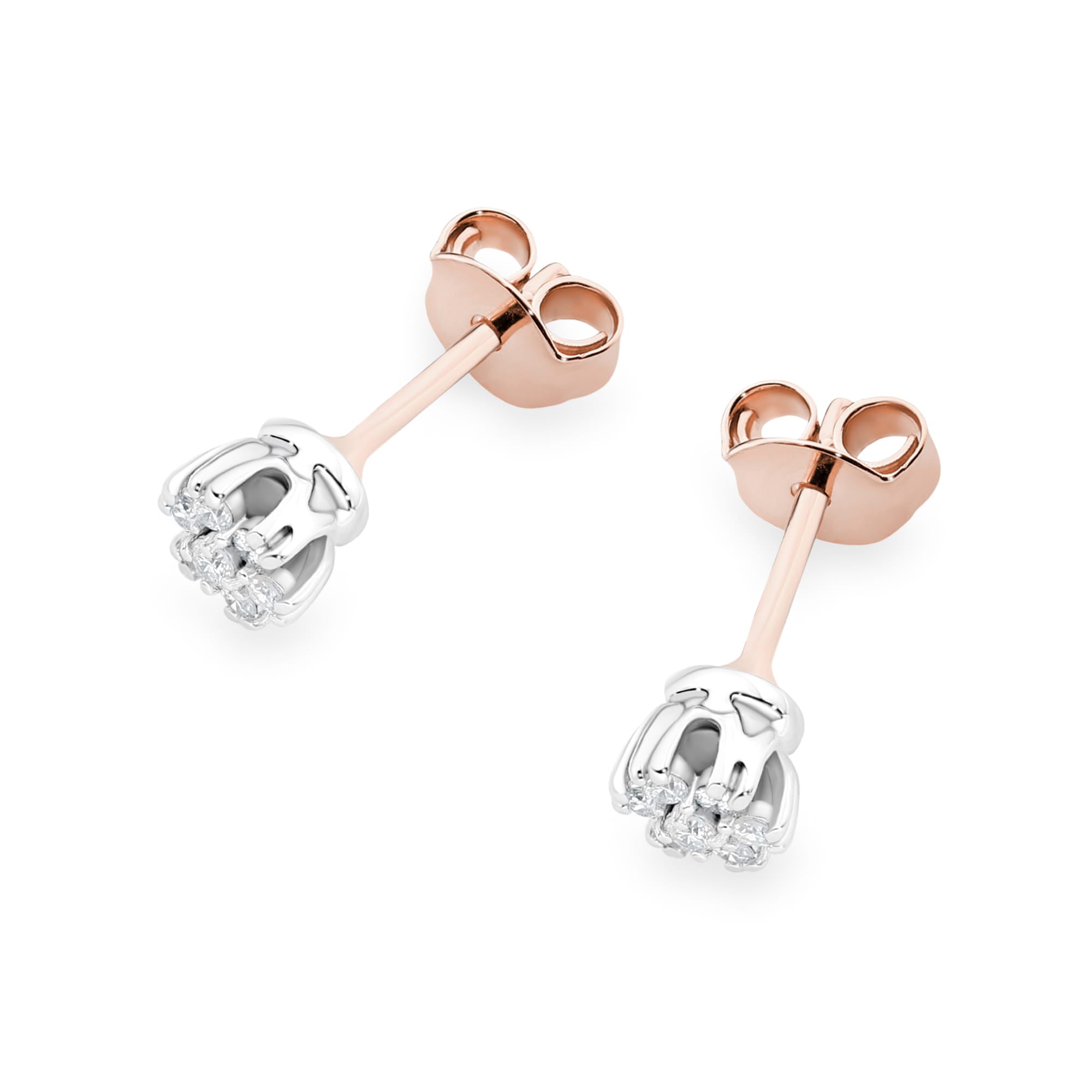 Cercei Aur 14K cu Diamante Naturale 0.20 ct