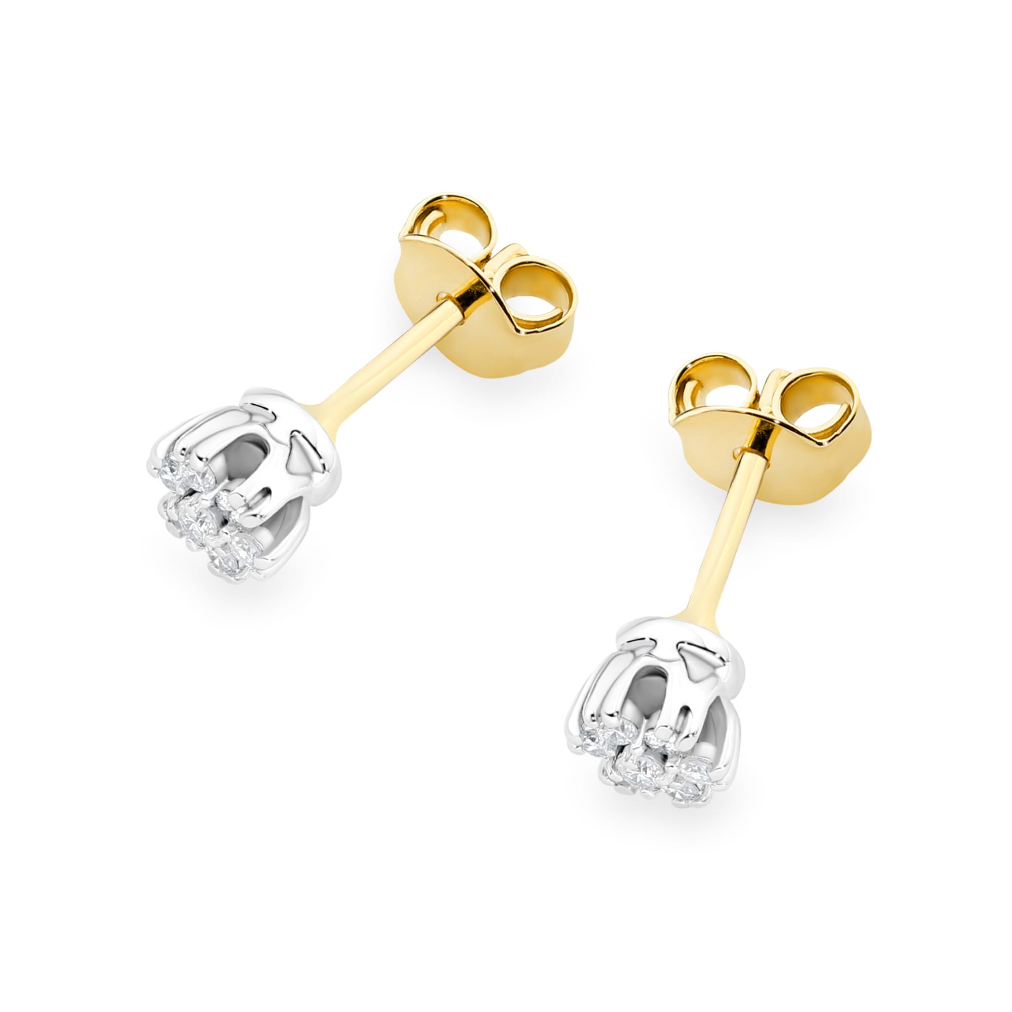 Cercei Aur 14K cu Diamante Naturale 0.20 ct