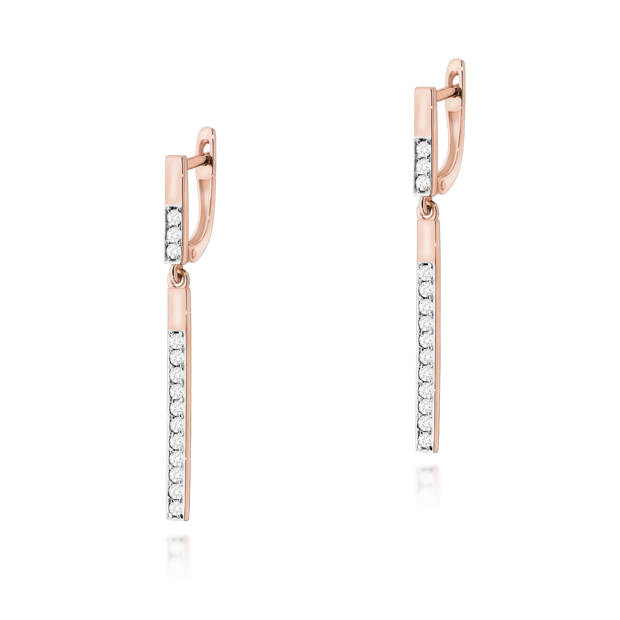 Cercei Aur 14K cu Diamante Naturale 0.56 ct
