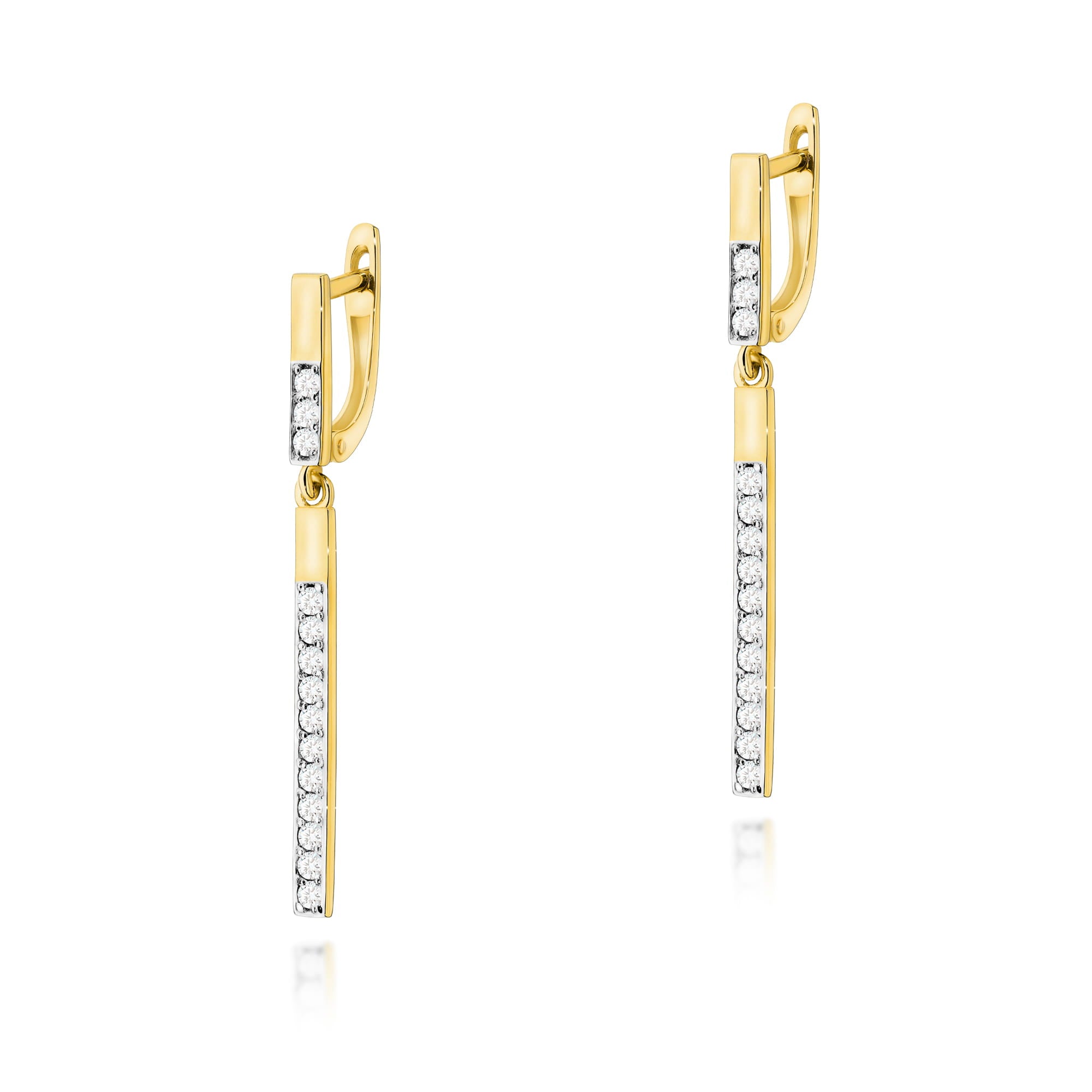 Cercei Aur 14K cu Diamante Naturale 0.56 ct