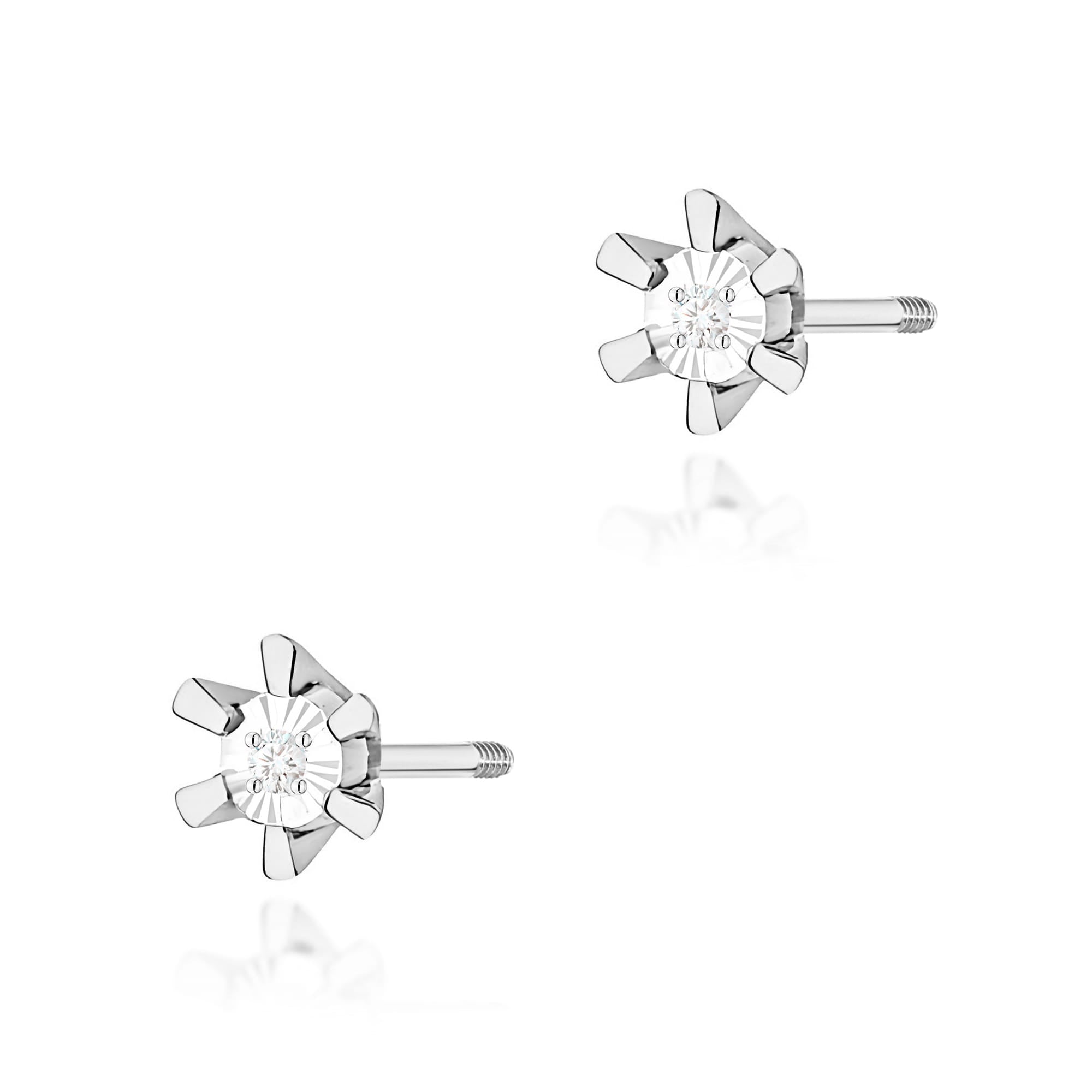 Cercei Aur 14K K0029 Diamant 2 x 0,0086ct