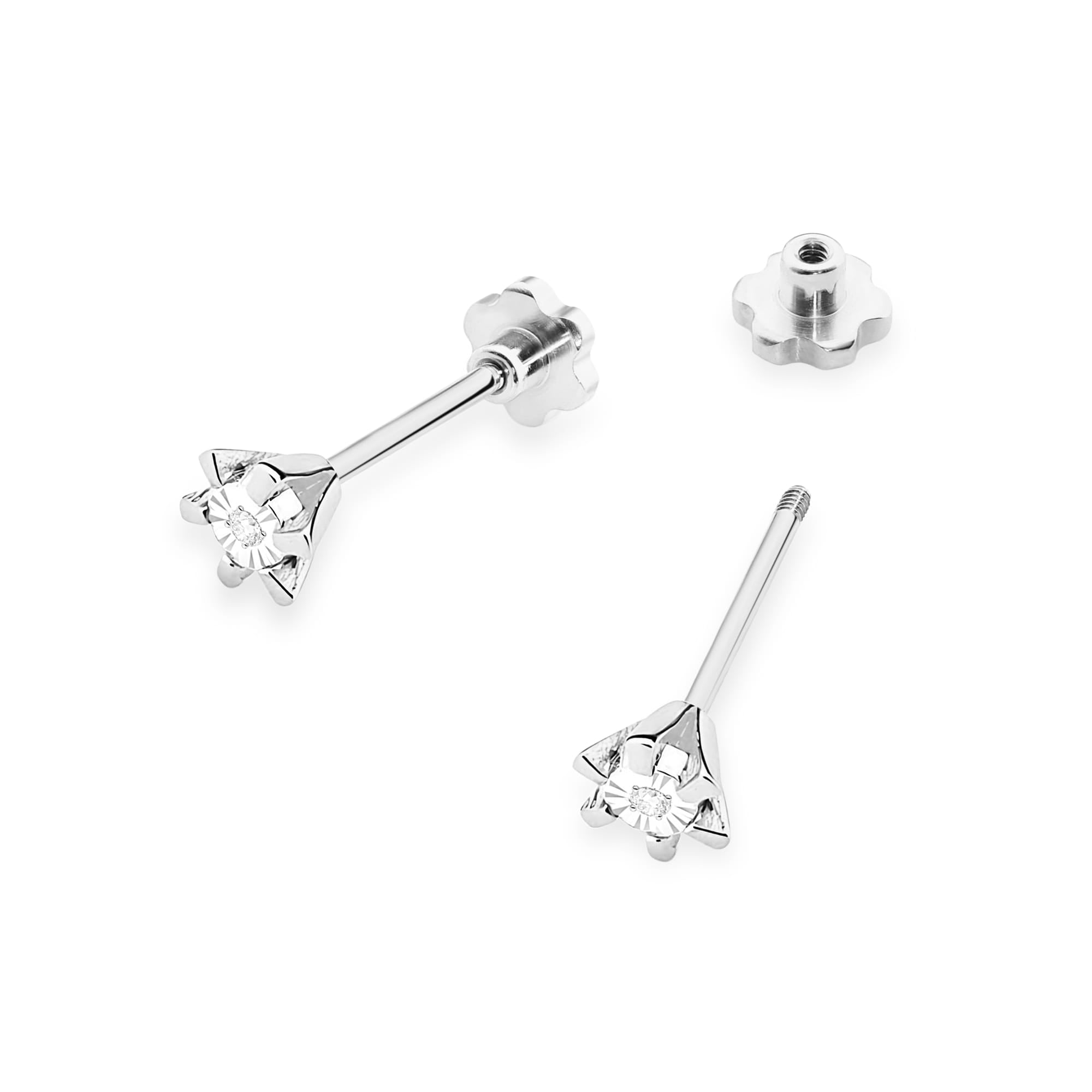 Cercei Aur 14K K0029 Diamant 2 x 0,0086ct