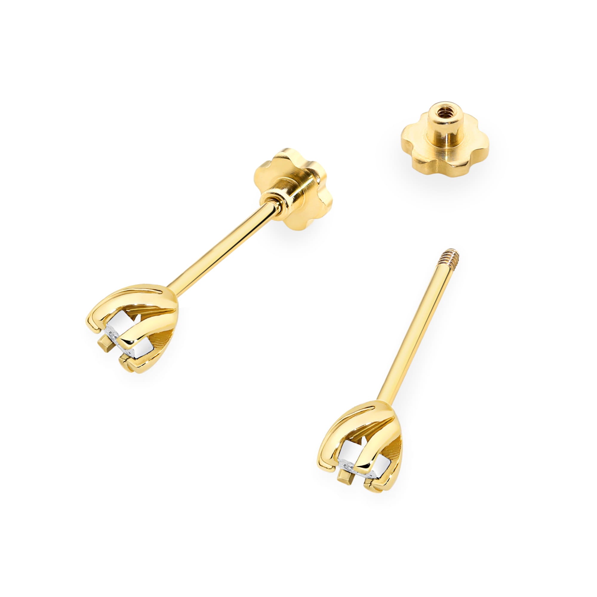Cercei Aur 14K Diamant 2 x 0.0086ct Rotund Stud