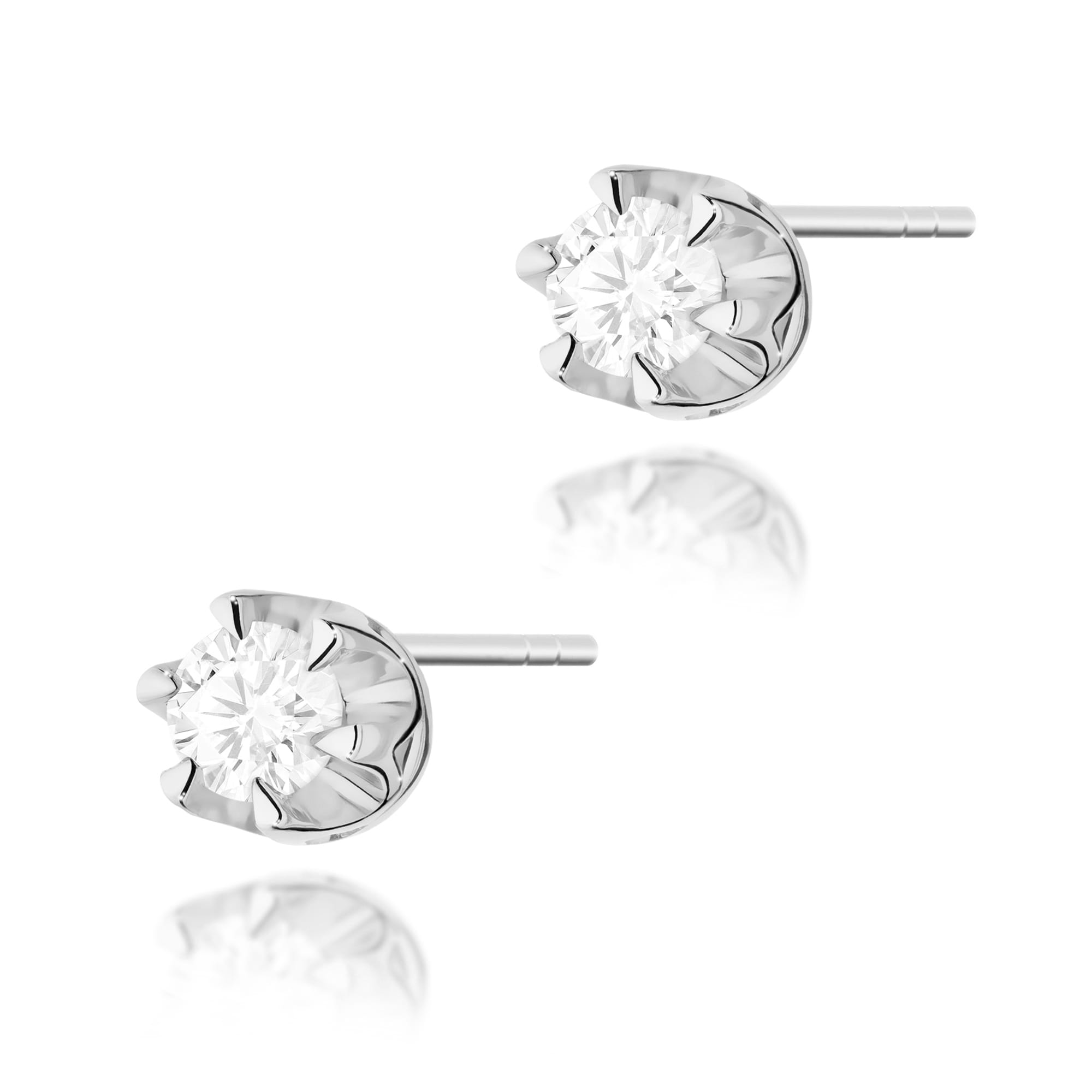 Cercei Aur 14K cu Diamante Naturale 0.16 ct