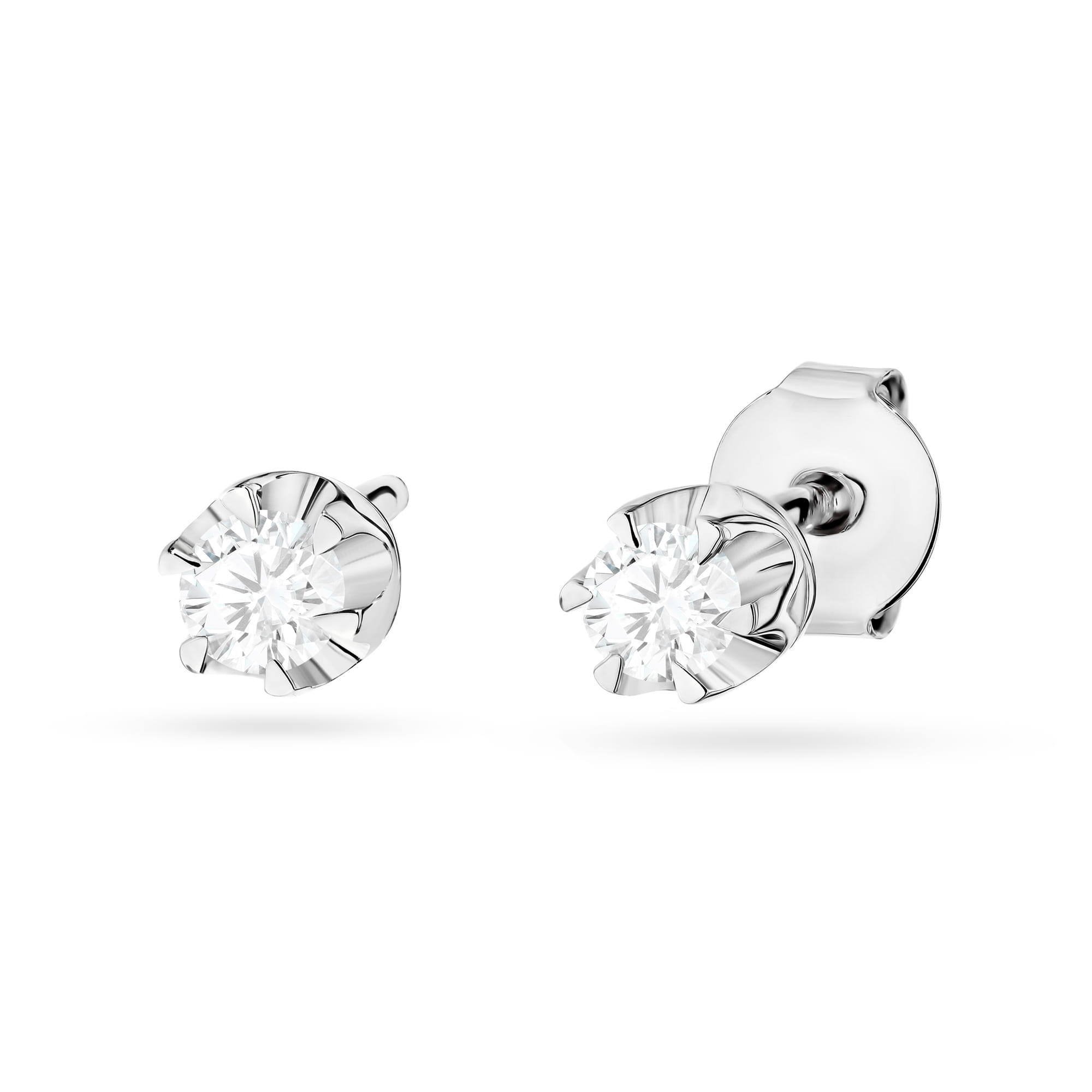 Cercei Aur 14K cu Diamante de Laborator 0.20 ct