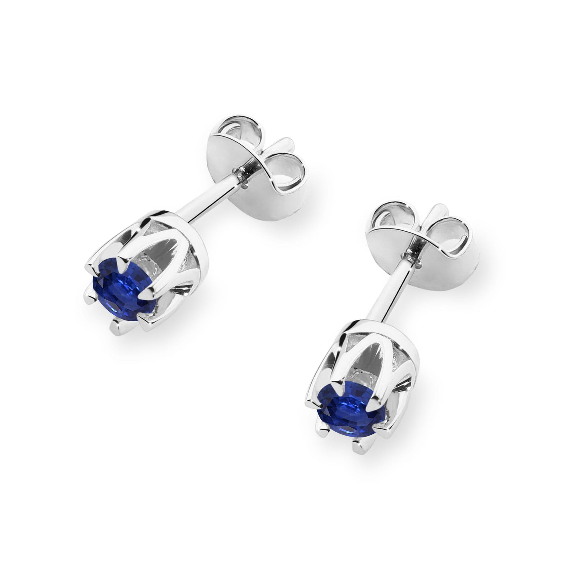 Cercei Aur 14K K0032 Safir 2 x 0.15ct
