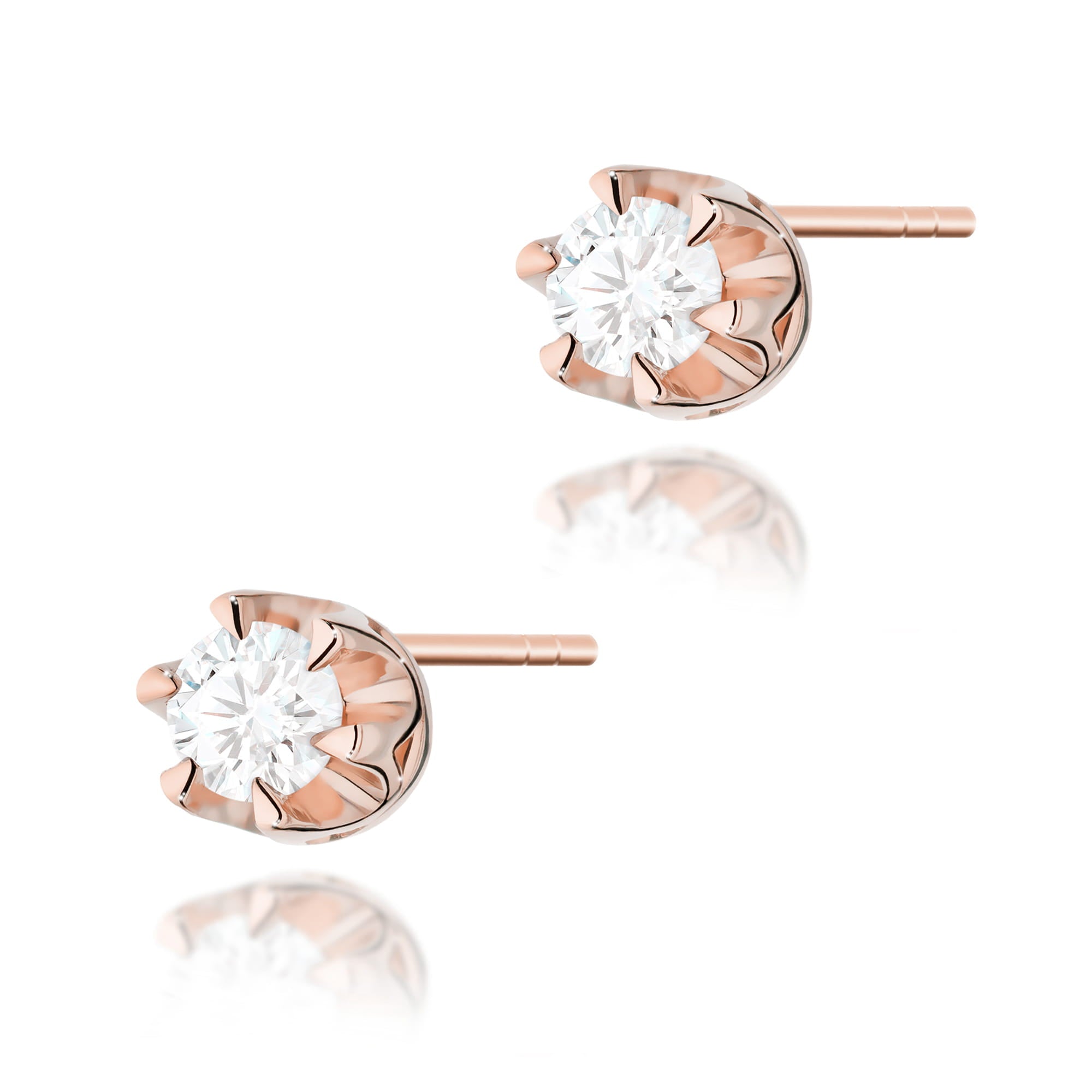 Cercei Aur 14K cu Diamante Naturale 0.16 ct