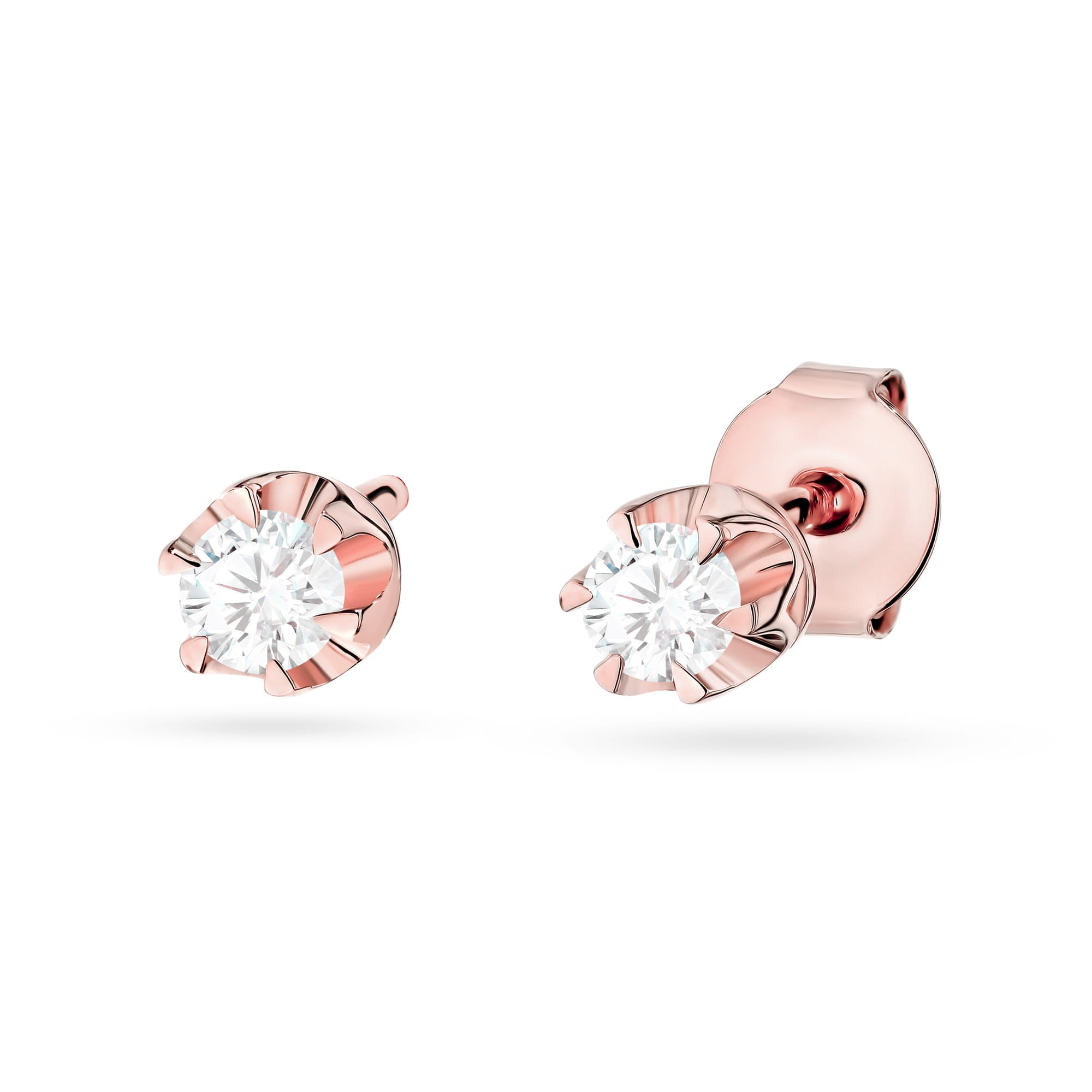 Cercei Aur 14K cu Diamante de Laborator 0.20 ct