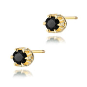 Cercei Aur 14K K0032 Diamant Negru 2 x 0.12ct