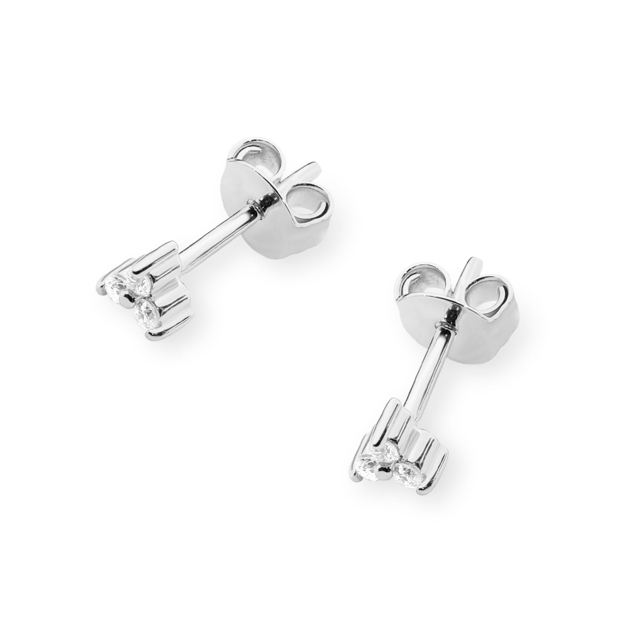 Cercei Aur 14K cu Diamante Naturale 0.09 ct