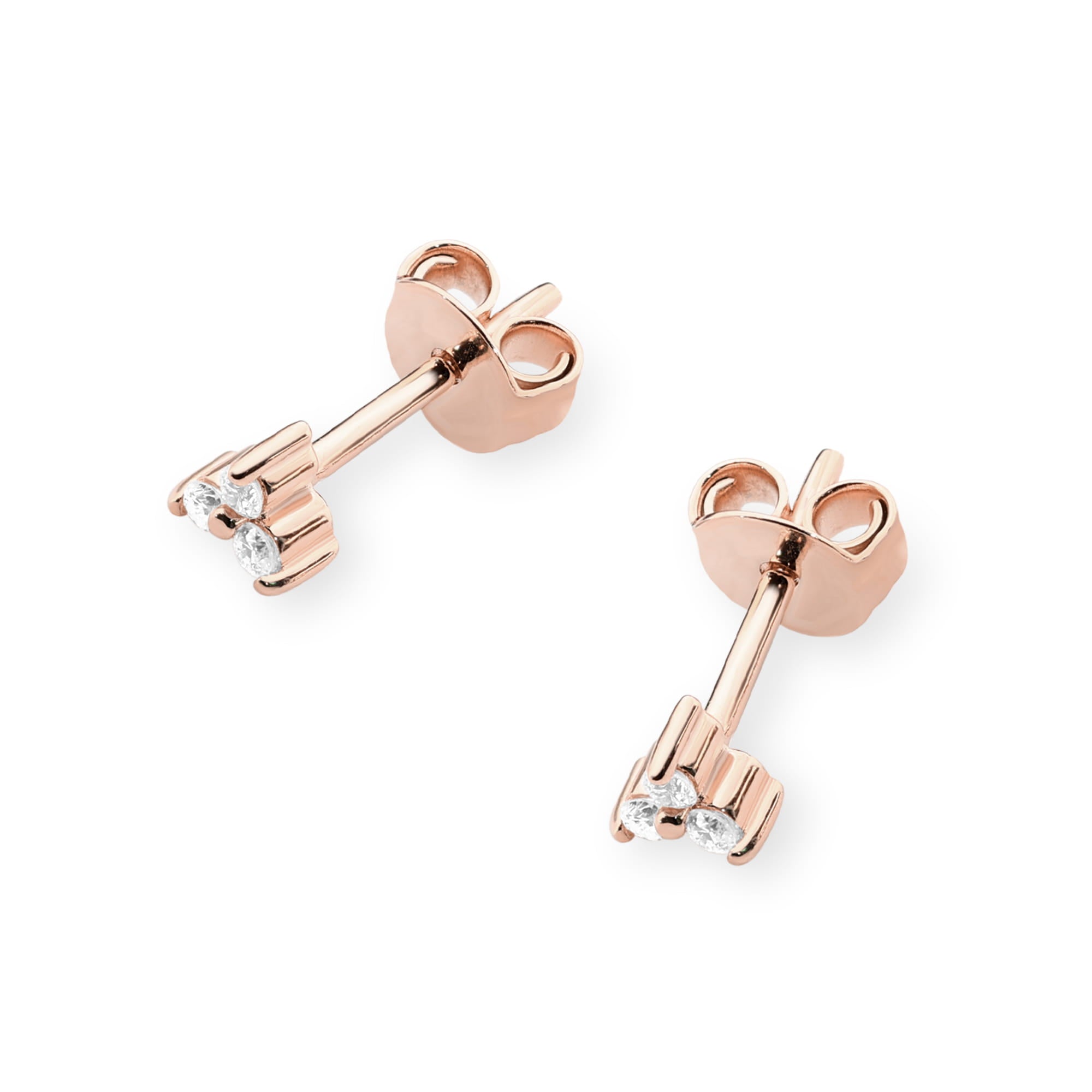 Cercei Aur 14K cu Diamante Naturale 0.09 ct
