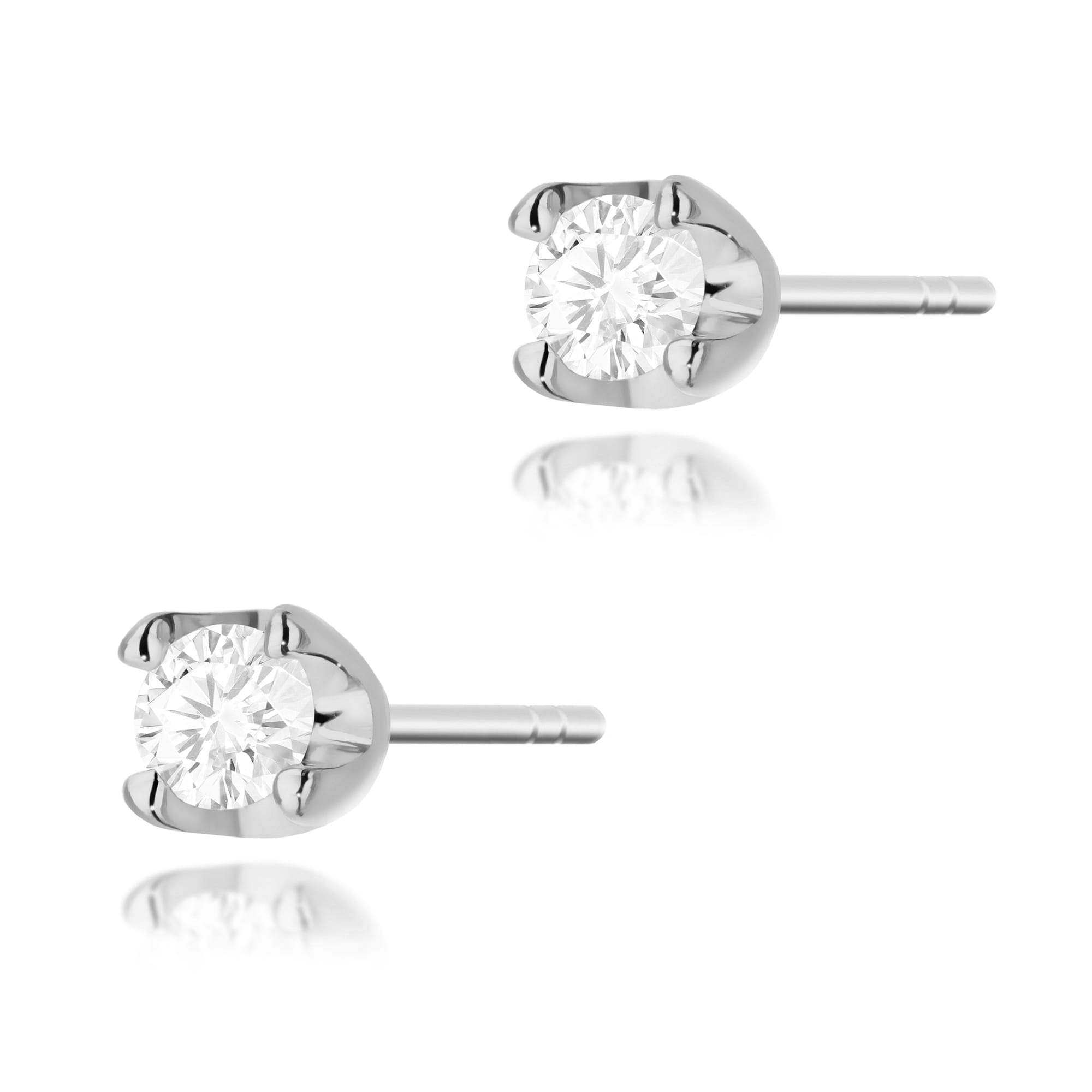 Cercei Aur 14K  cu Diamante Naturale 0.16 ct
