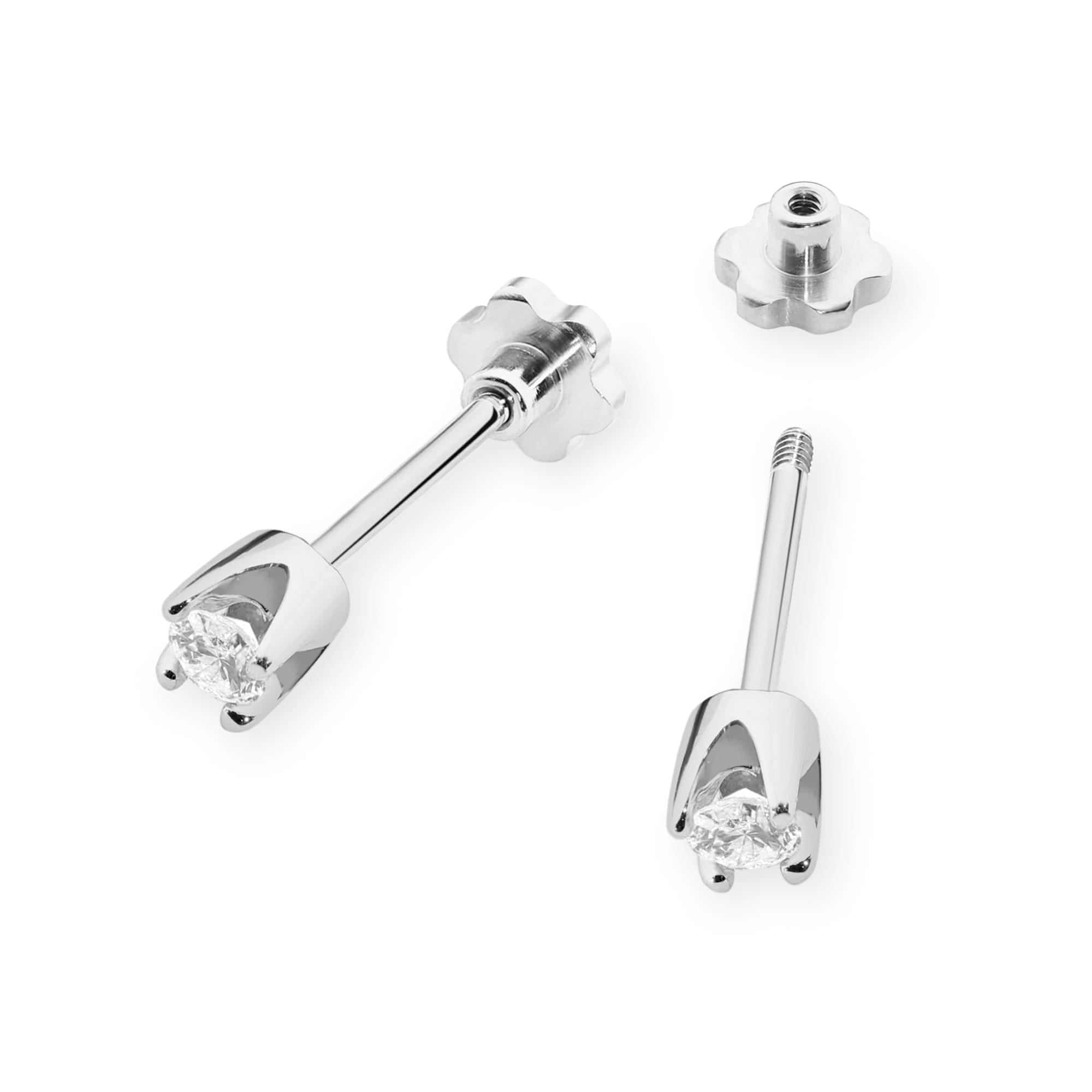 Cercei Aur 14K K0034 Diamante 2 x 0.10ct