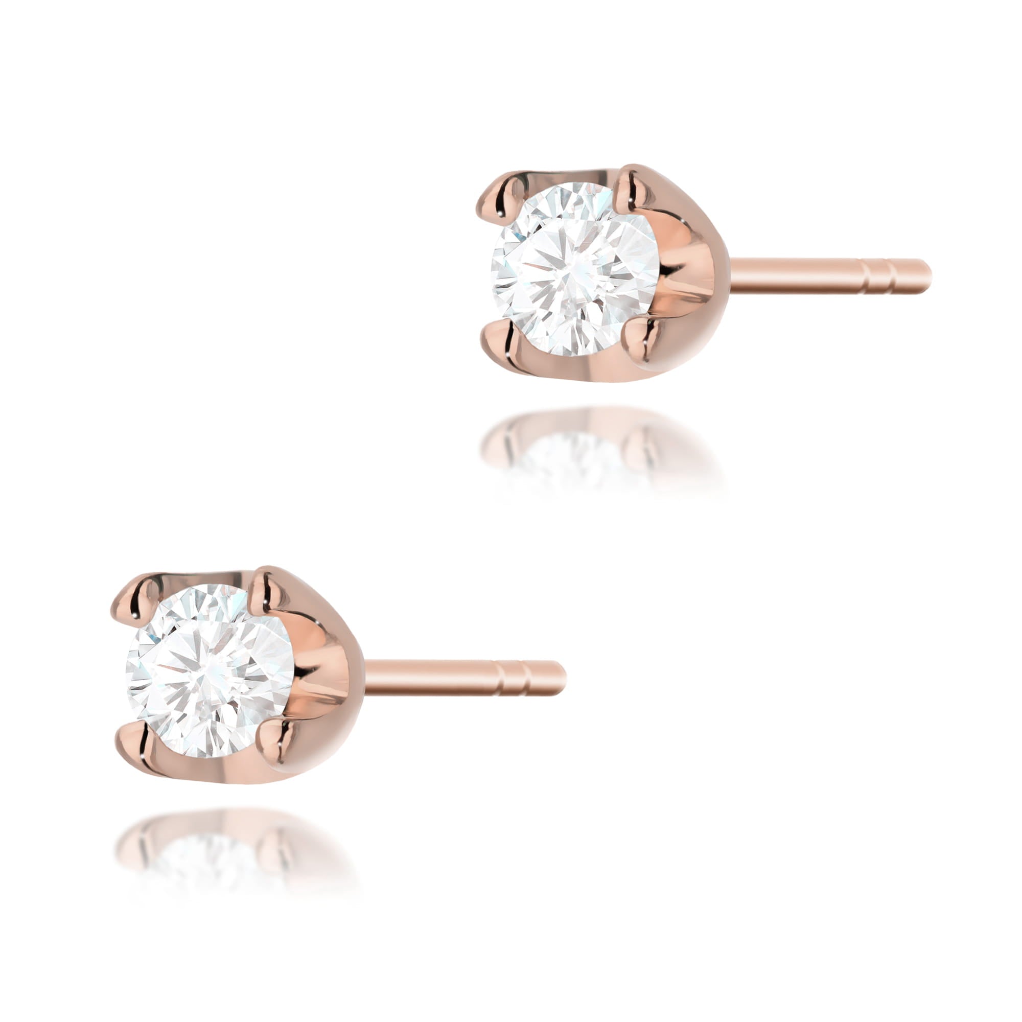 Cercei Aur 14K  cu Diamante Naturale 0.16 ct