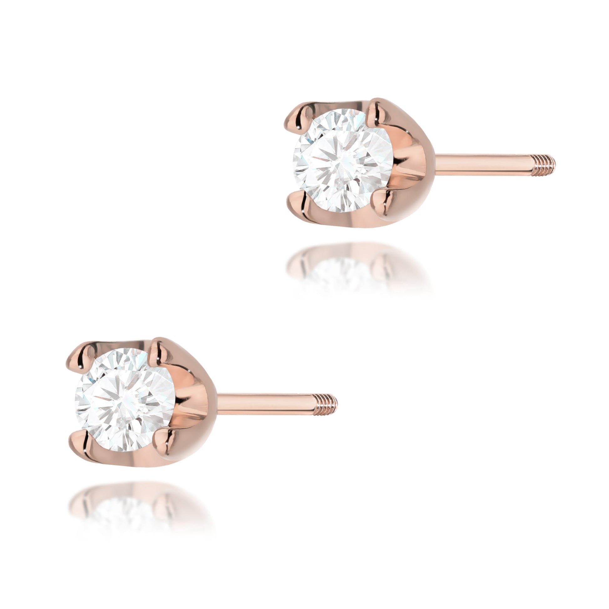 Cercei Aur 14K K0034 Diamante 2 x 0.10ct