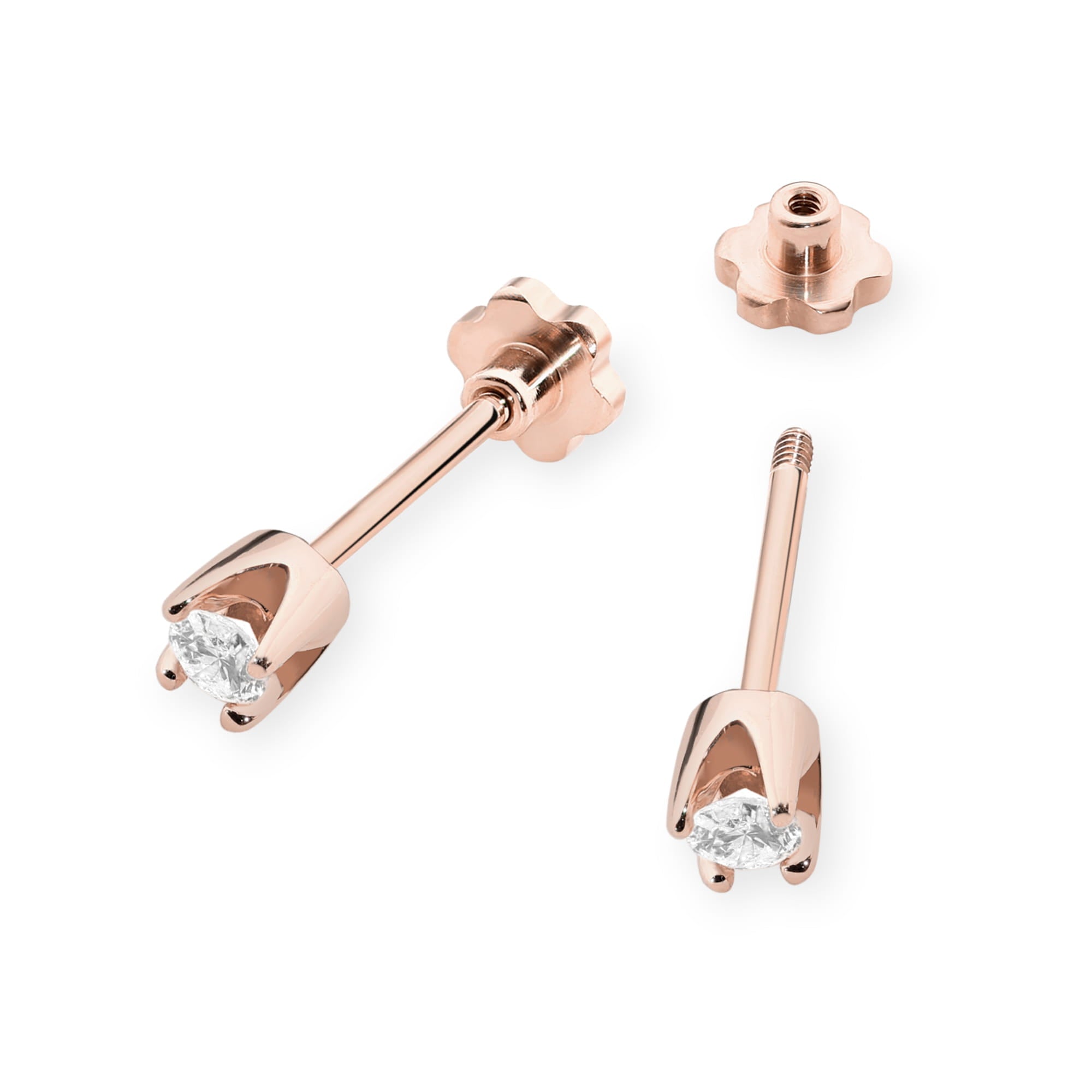 Cercei Aur 14K K0034 Diamante 2 x 0.10ct