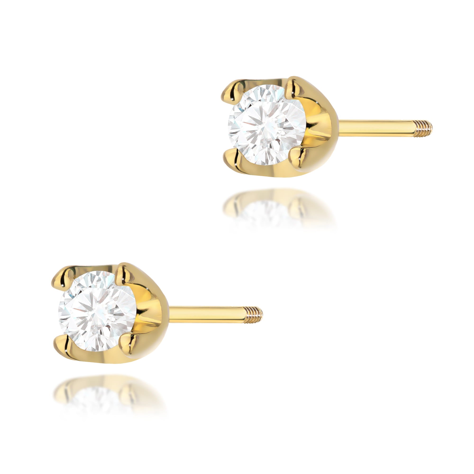 Cercei Aur 14K K0034 Diamante 2 x 0.10ct
