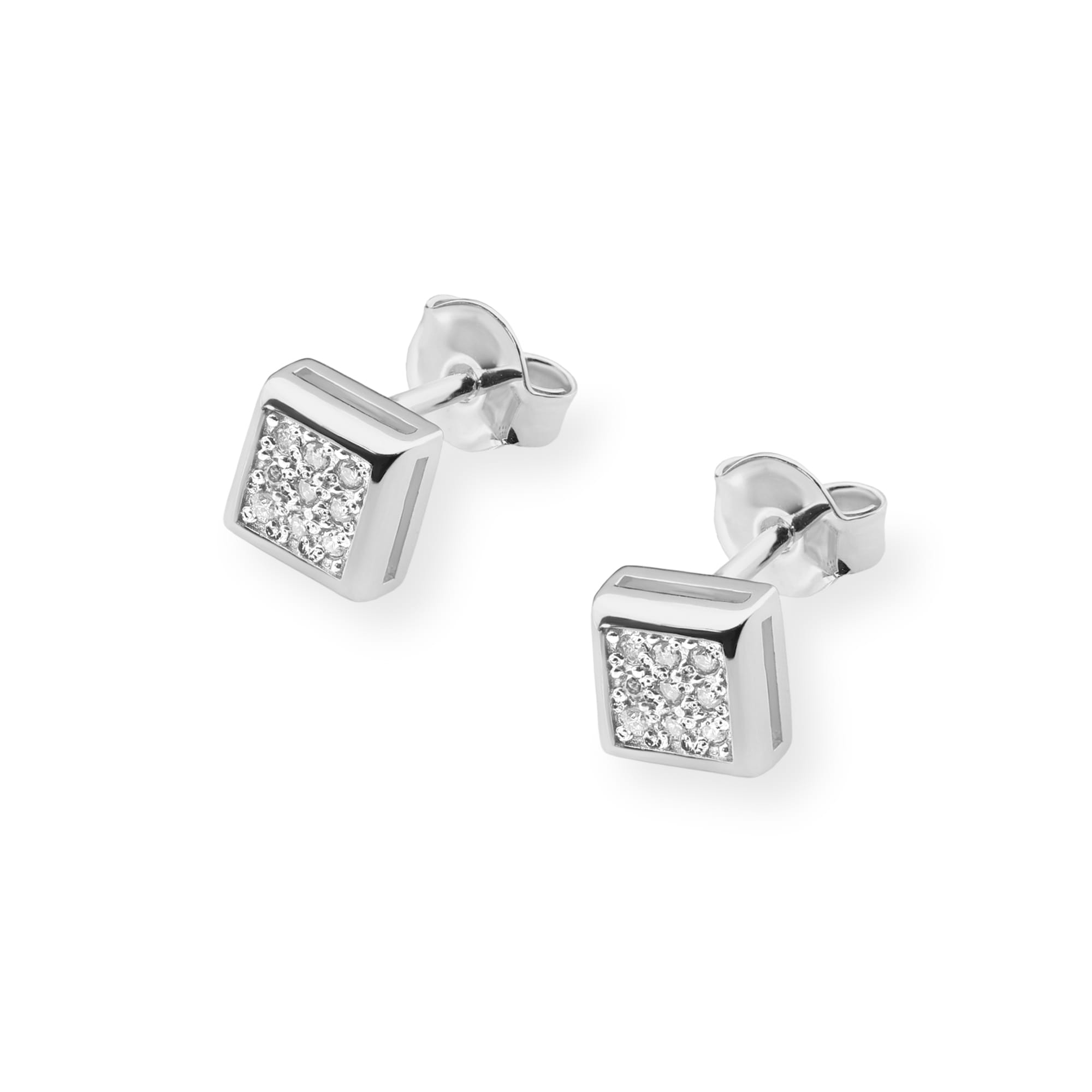 Cercei Aur 14K cu Diamante Naturale 0.09ct