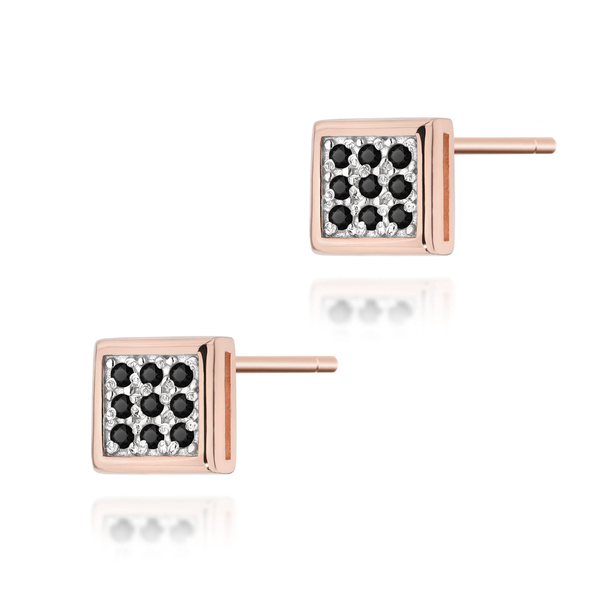 Cercei Aur 14K KO036 Diamante Negre 0.09ct