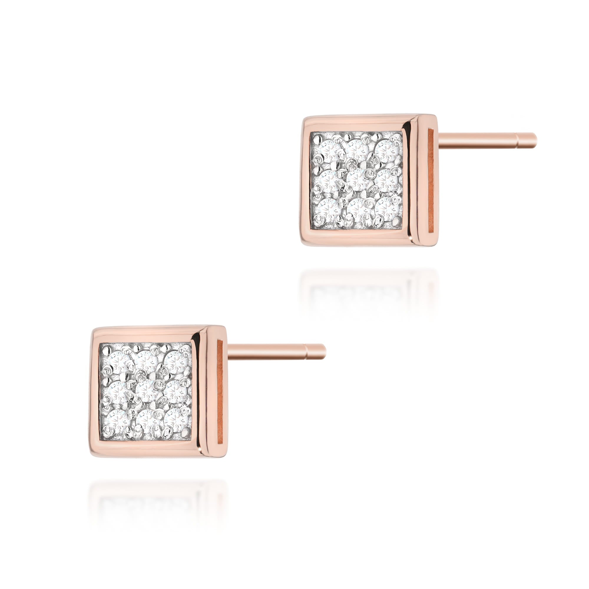Cercei Aur 14K cu Diamante Naturale 0.09ct