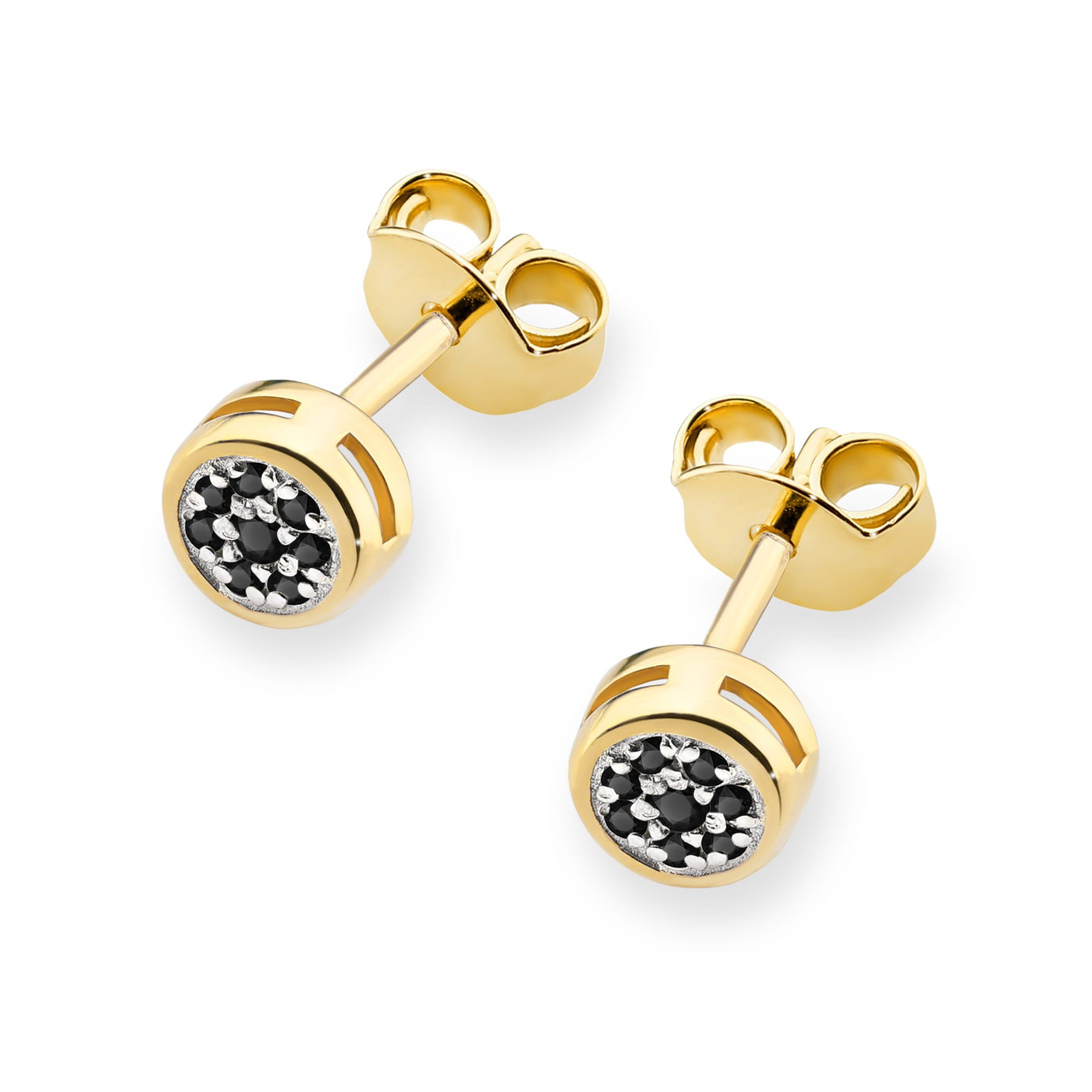 Cercei Aur 14K K0041 Diamante Negre