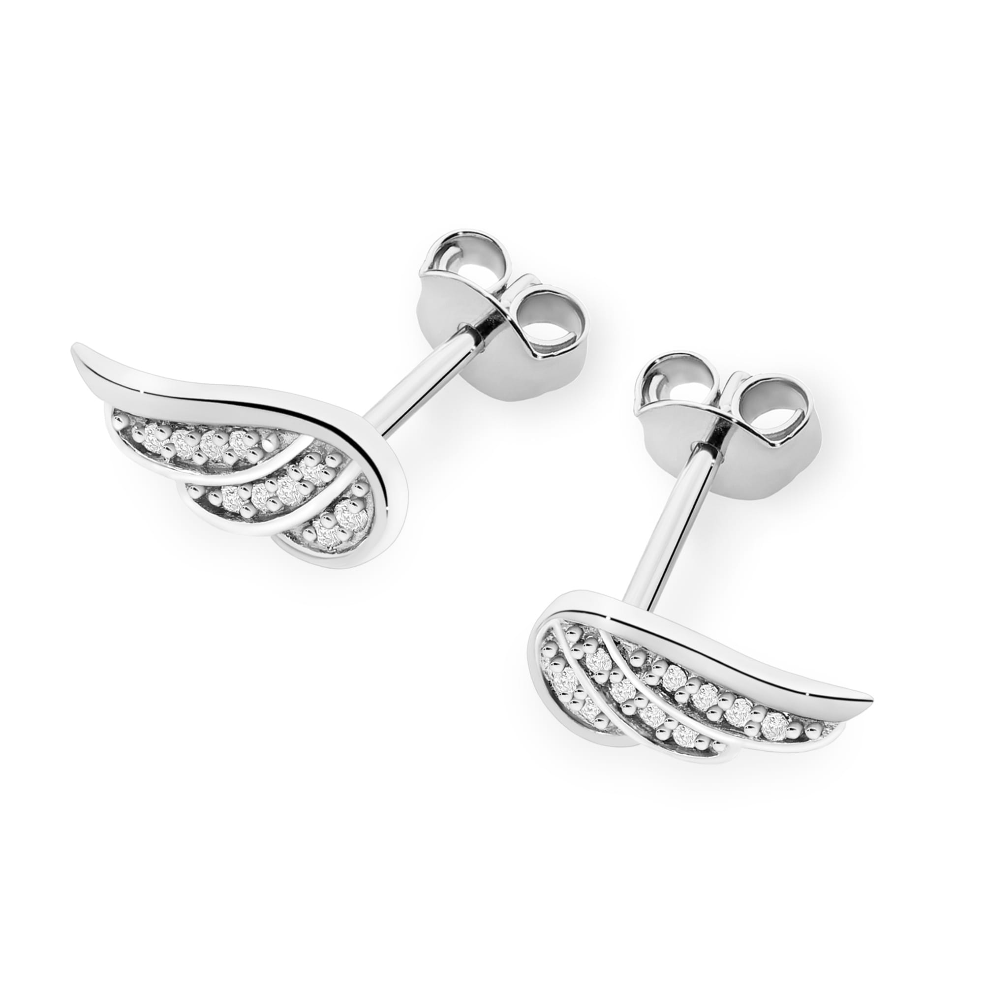 Cercei Aur 14K cu Diamante Naturale 0.10 ct