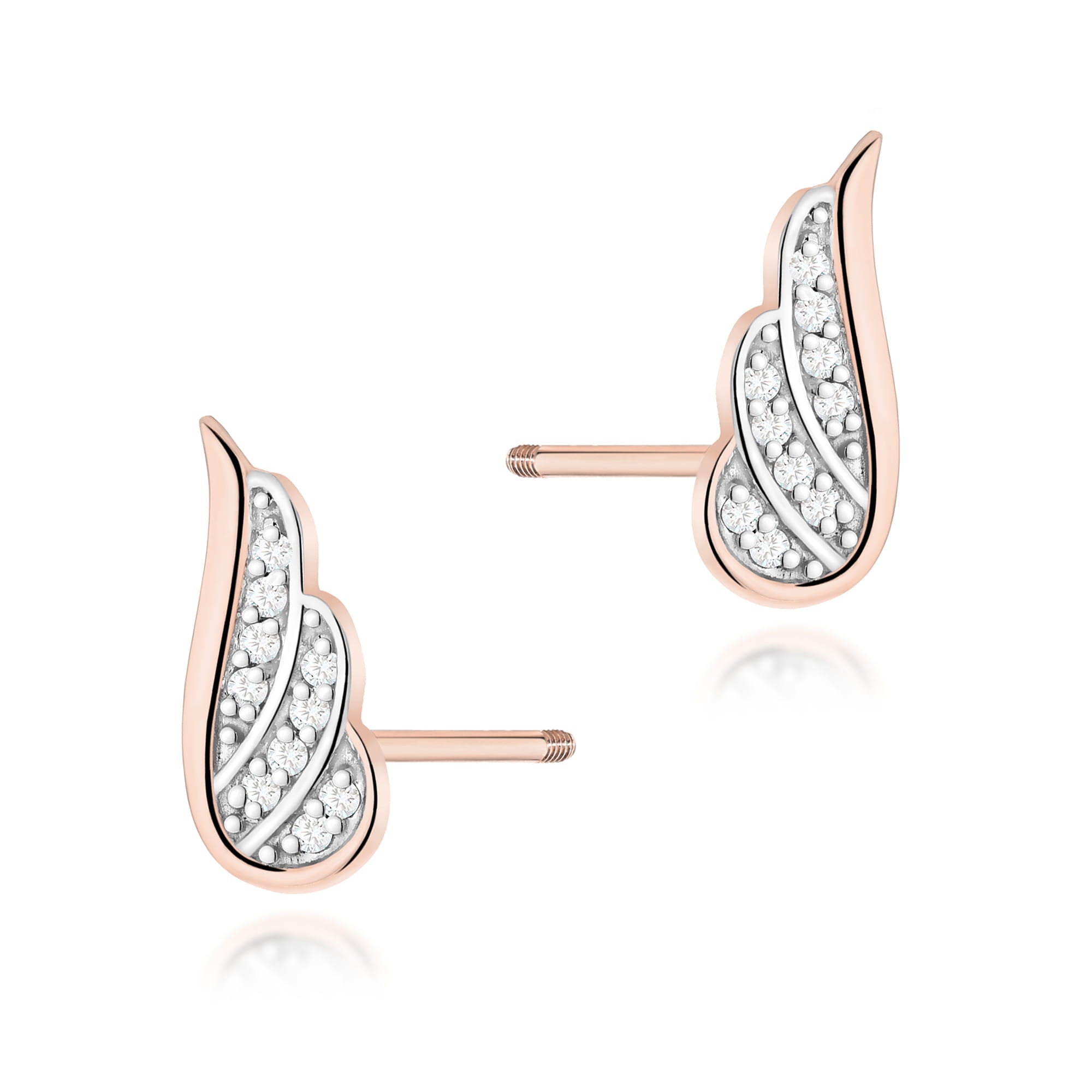 Cercei Aur 14K cu Diamante Naturale 0.10 ct