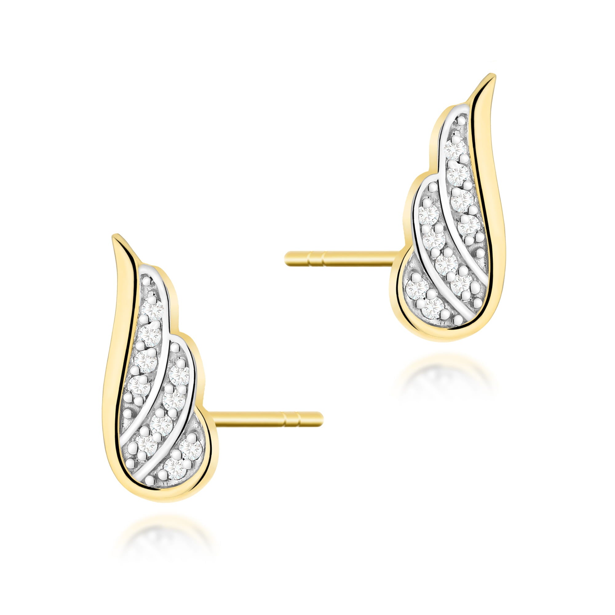 Cercei Aur 14K cu Diamante Naturale 0.10 ct
