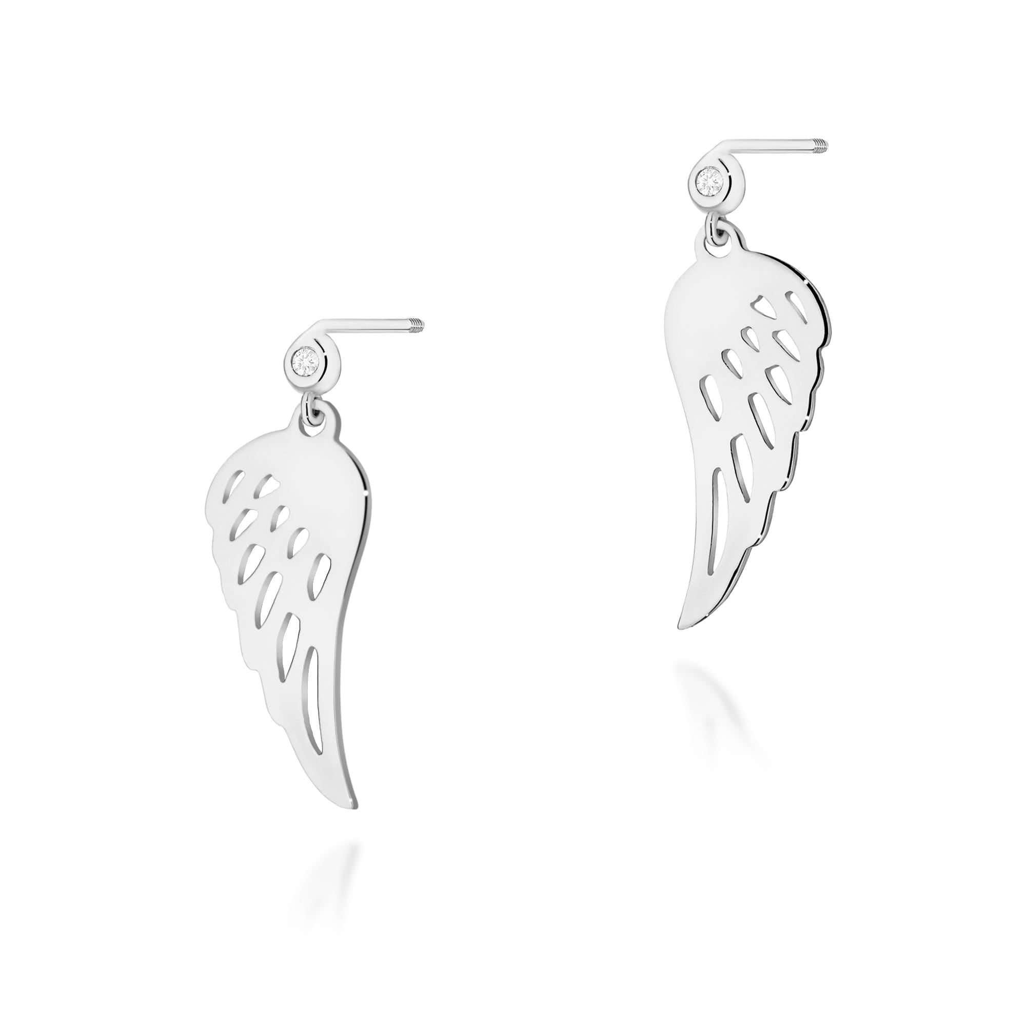 Cercei Aur 14K cu Diamante Naturale 0.029 ct