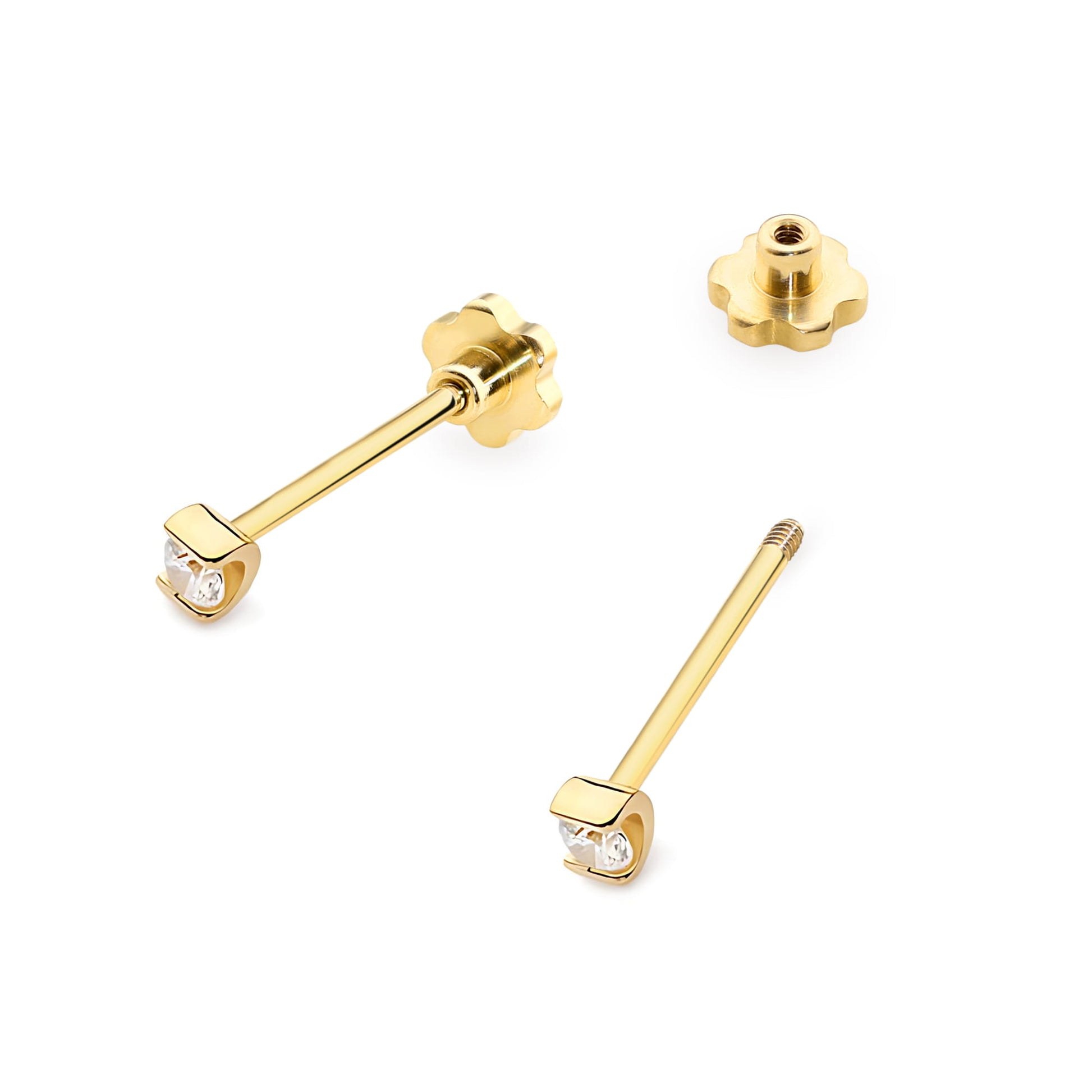 Cercei Aur 14K K0055 Diamant 2 x 0,04ct
