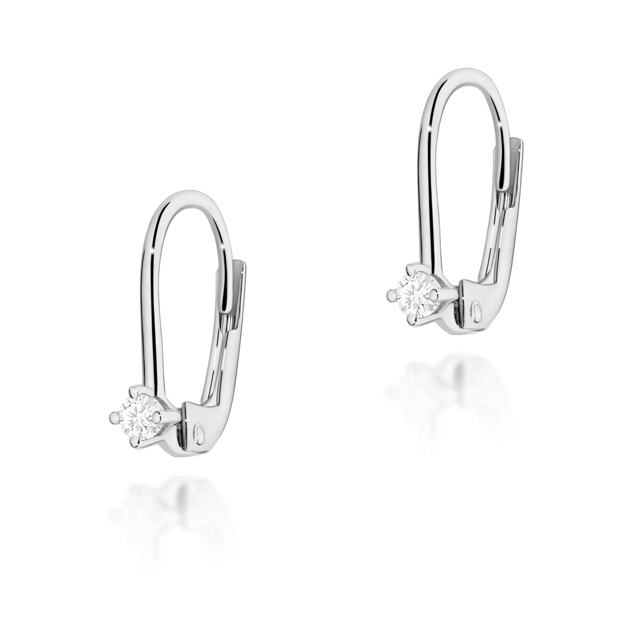 Cercei Aur 14K cu Diamante 0.14 ct