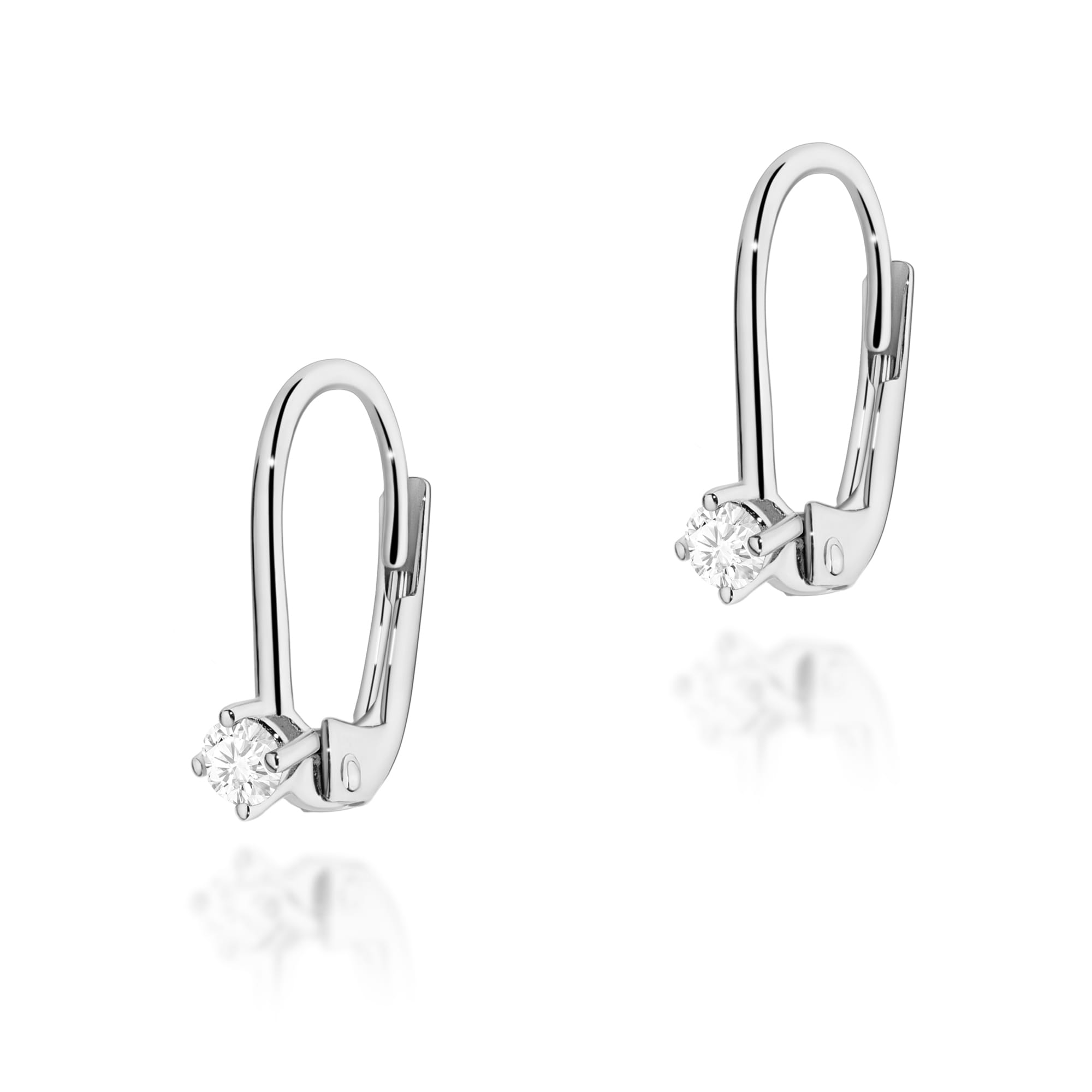 Cercei Aur 14K cu Diamant 0.08ct