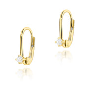 Cercei Aur 14K cu Diamant Natural 0.07 ct