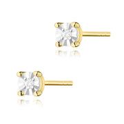Cercei Aur 14K cu Diamant Natural 0.03 ct