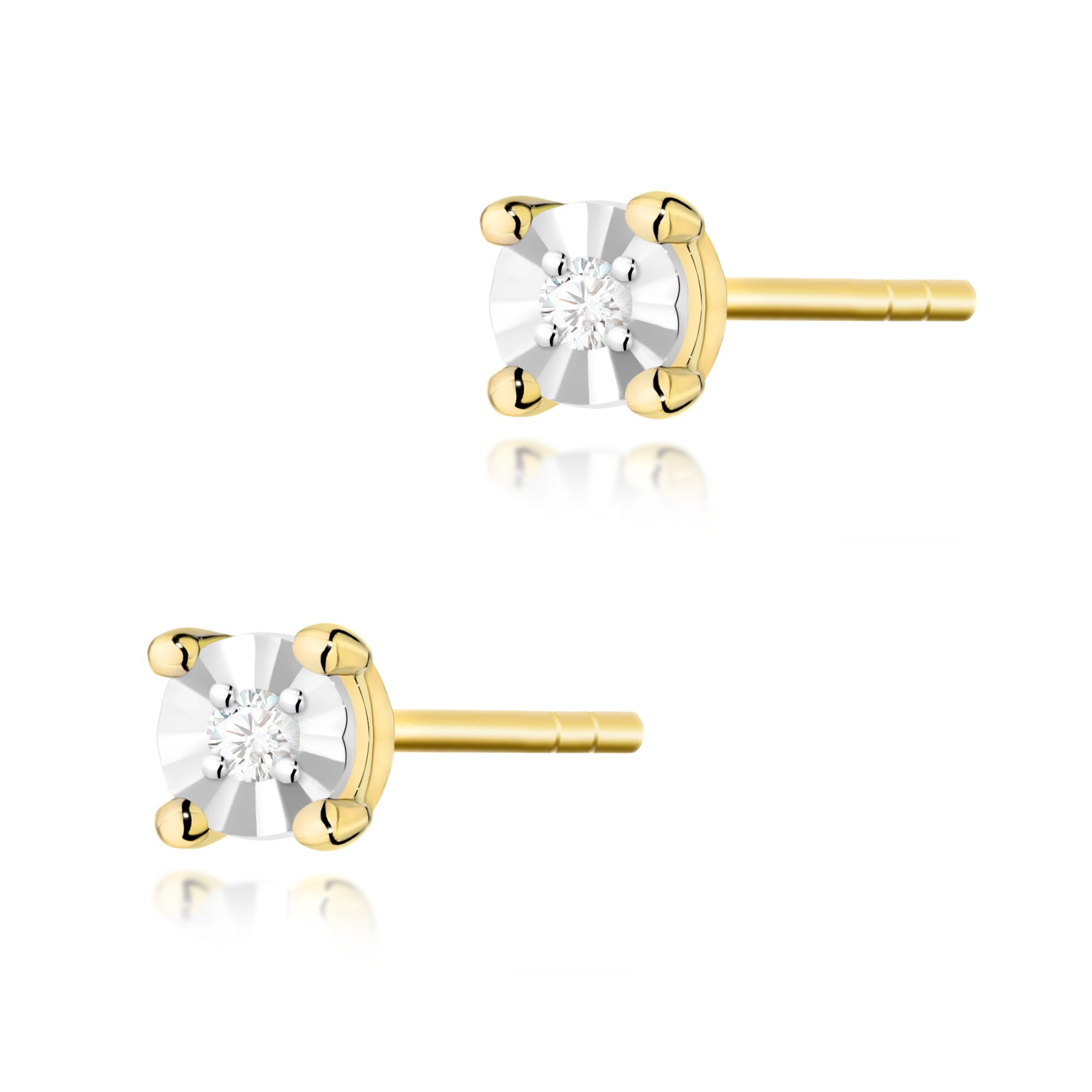 Image for Cercei Aur 14K cu Diamante Naturale 0.06 ct