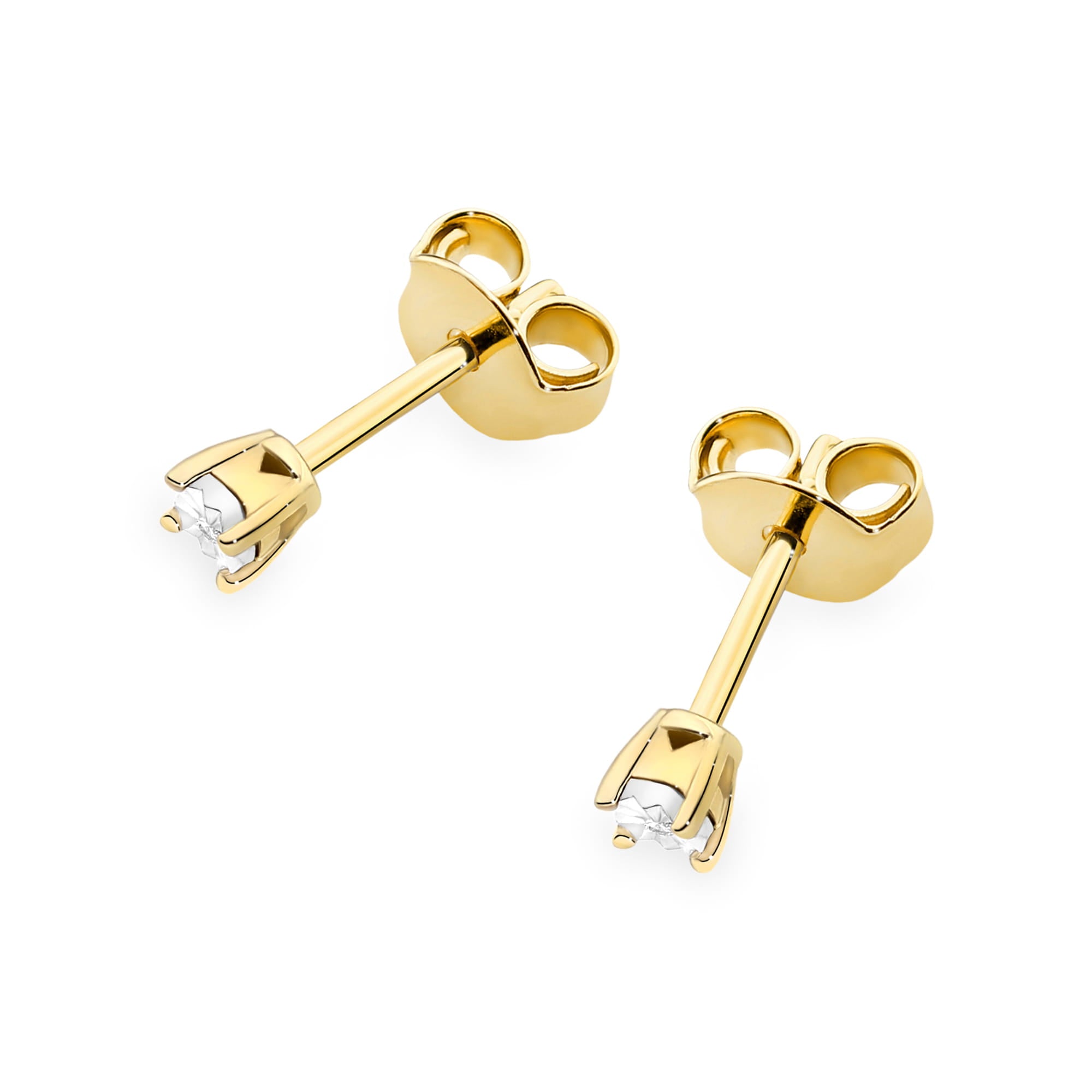 Image for Cercei Aur 14K cu Diamante Naturale 0.06 ct