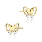 Cercei Aur 14K cu Diamante Naturale 0.08 ct