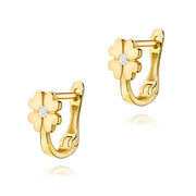 Cercei Aur 14K cu Diamante Naturale  0.06 ct - Galben