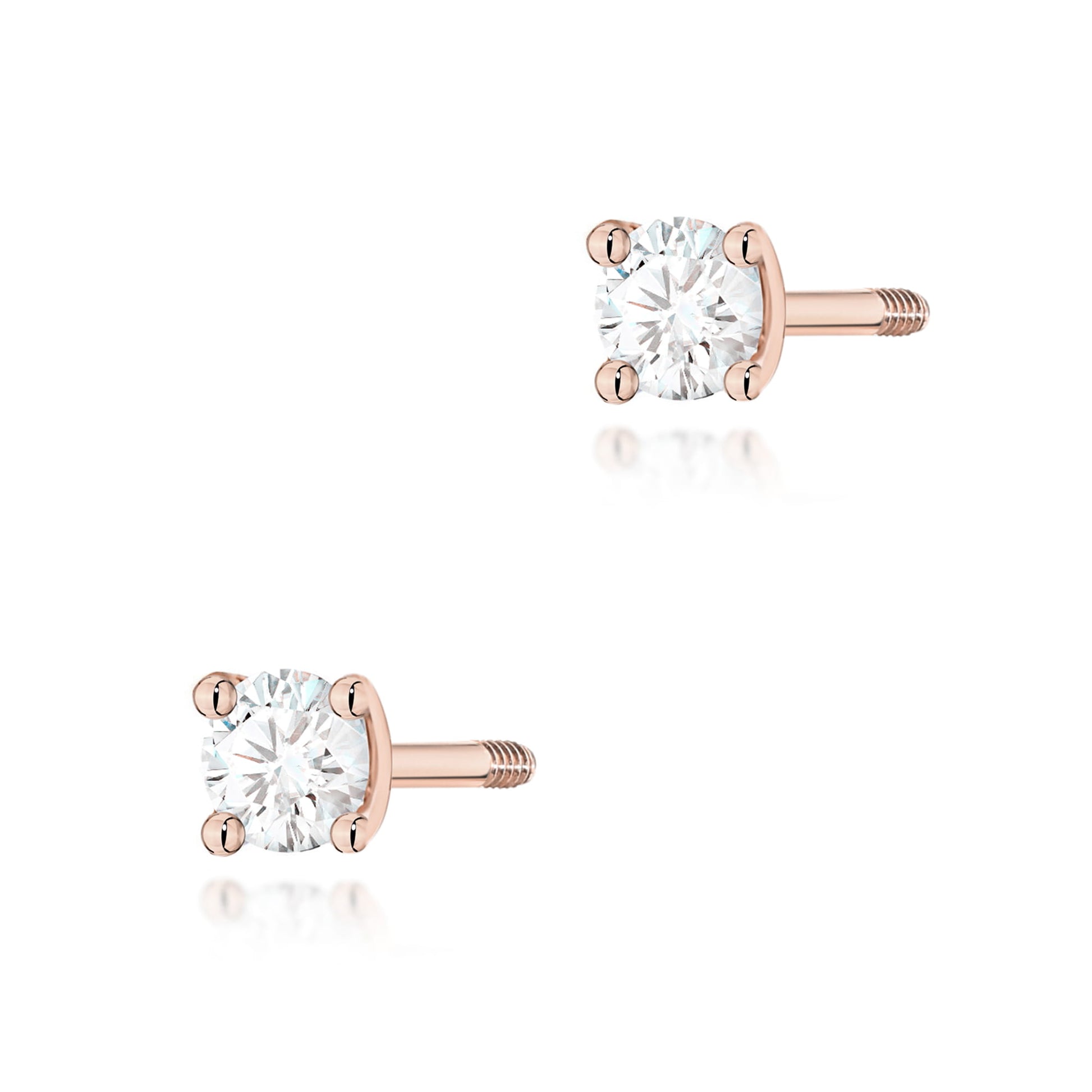 Cercei Aur 14K K0066 Diamant 2 x 0,04ct