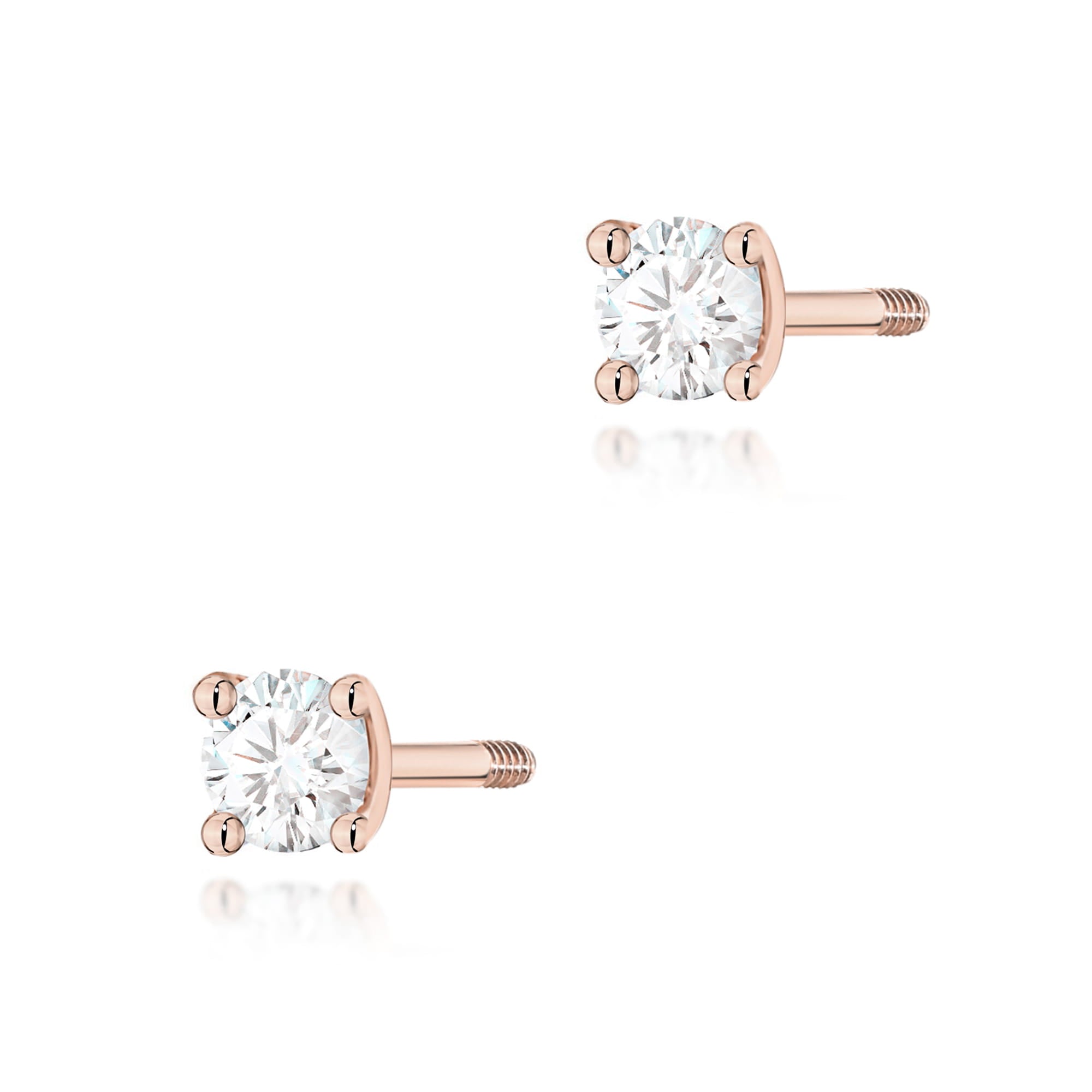 Cercei Aur 14K K0066 Diamant 2 x 0,04ct