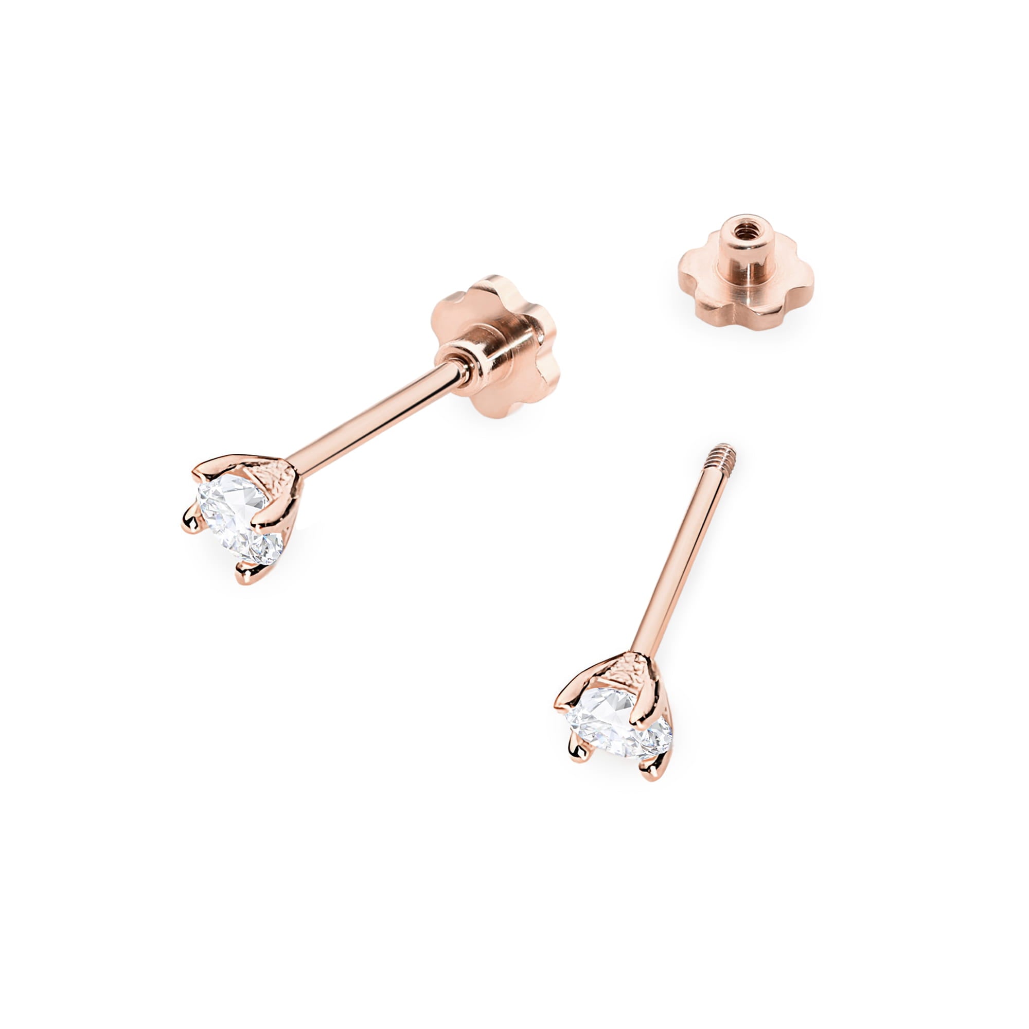 Cercei Aur 14K K0066 Diamant 2 x 0,04ct