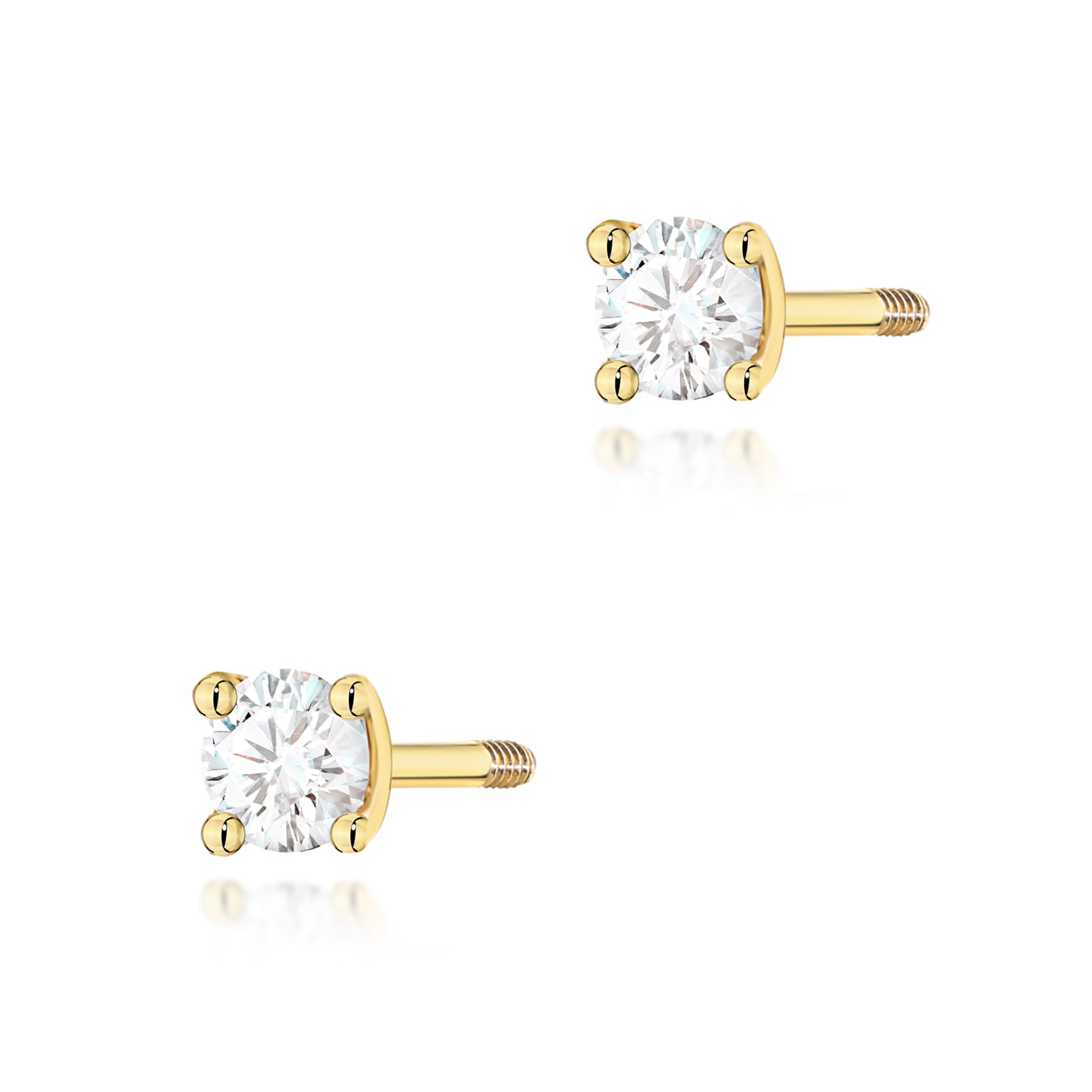 Cercei Aur 14K K0066 Diamant 2 x 0,04ct
