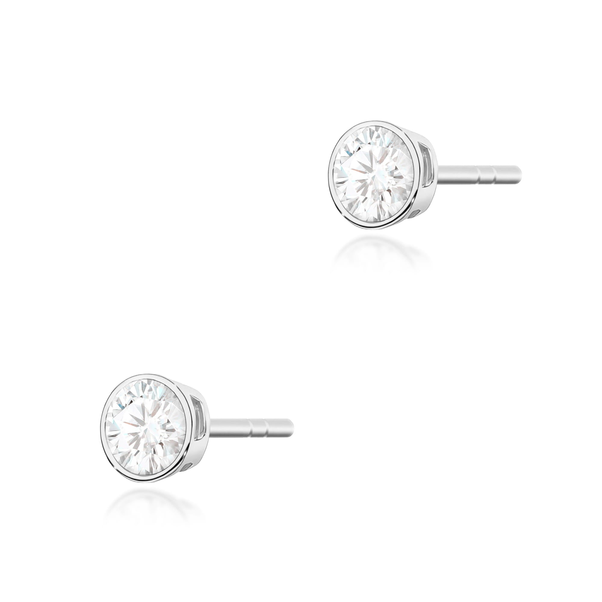 Cercei Aur 14K cu Diamante Naturale 0.20ct