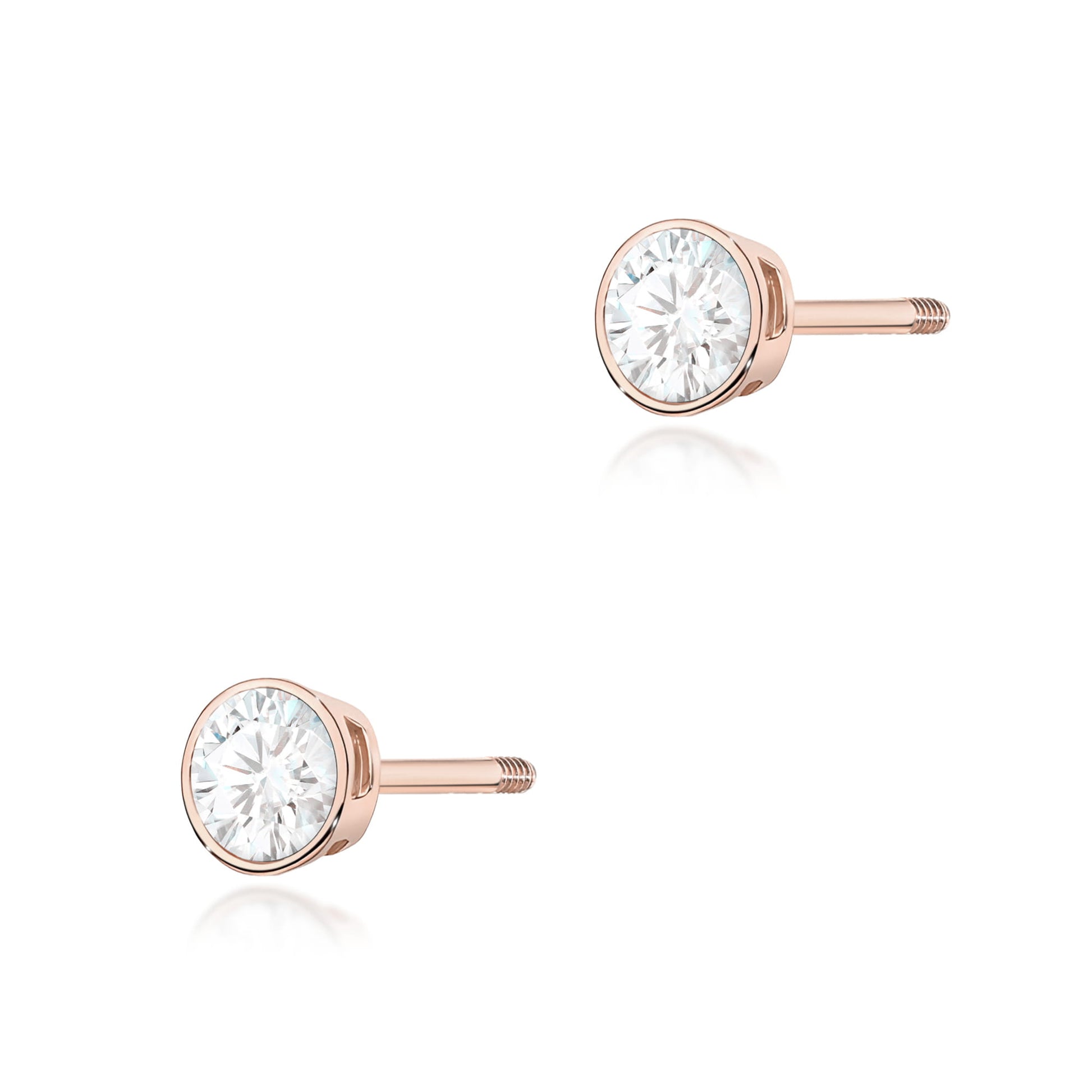 Cercei Aur 14K K0067 Diamant 2 x 0,10ct