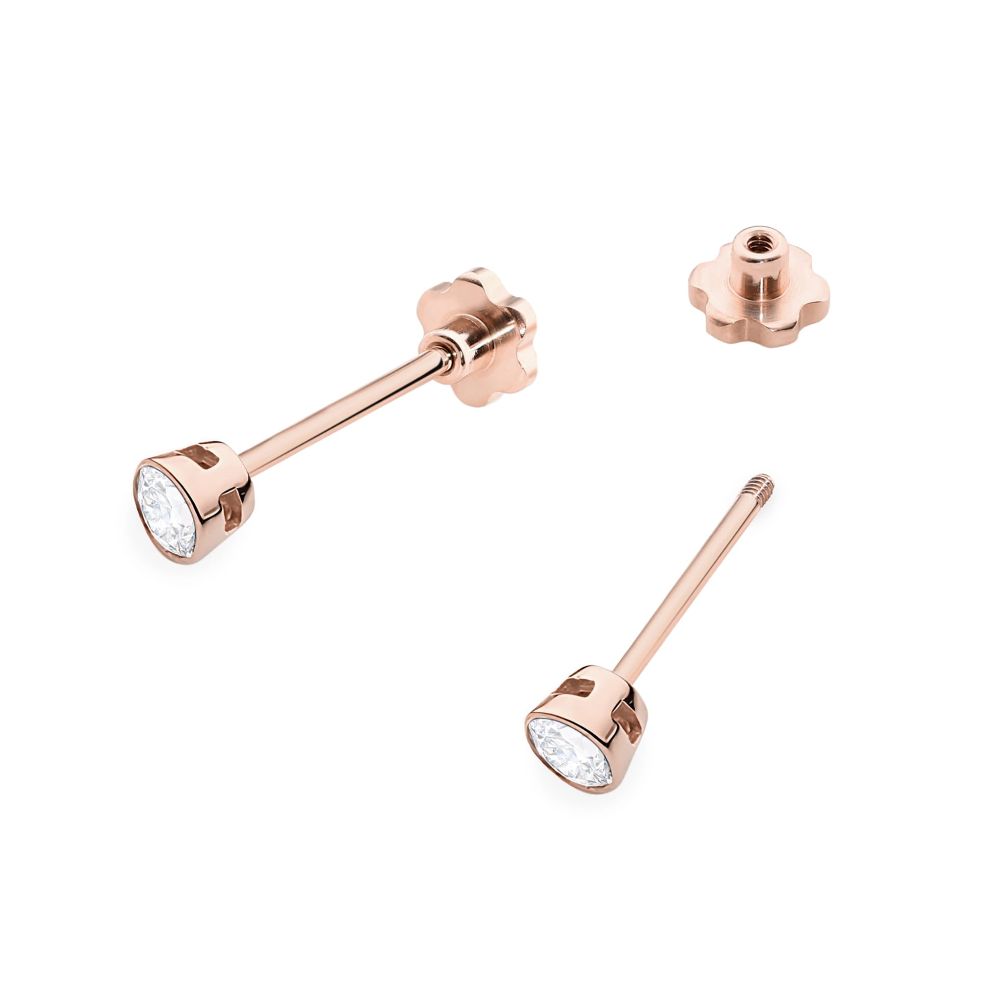 Cercei Aur 14K K0067 Diamant 2 x 0,10ct