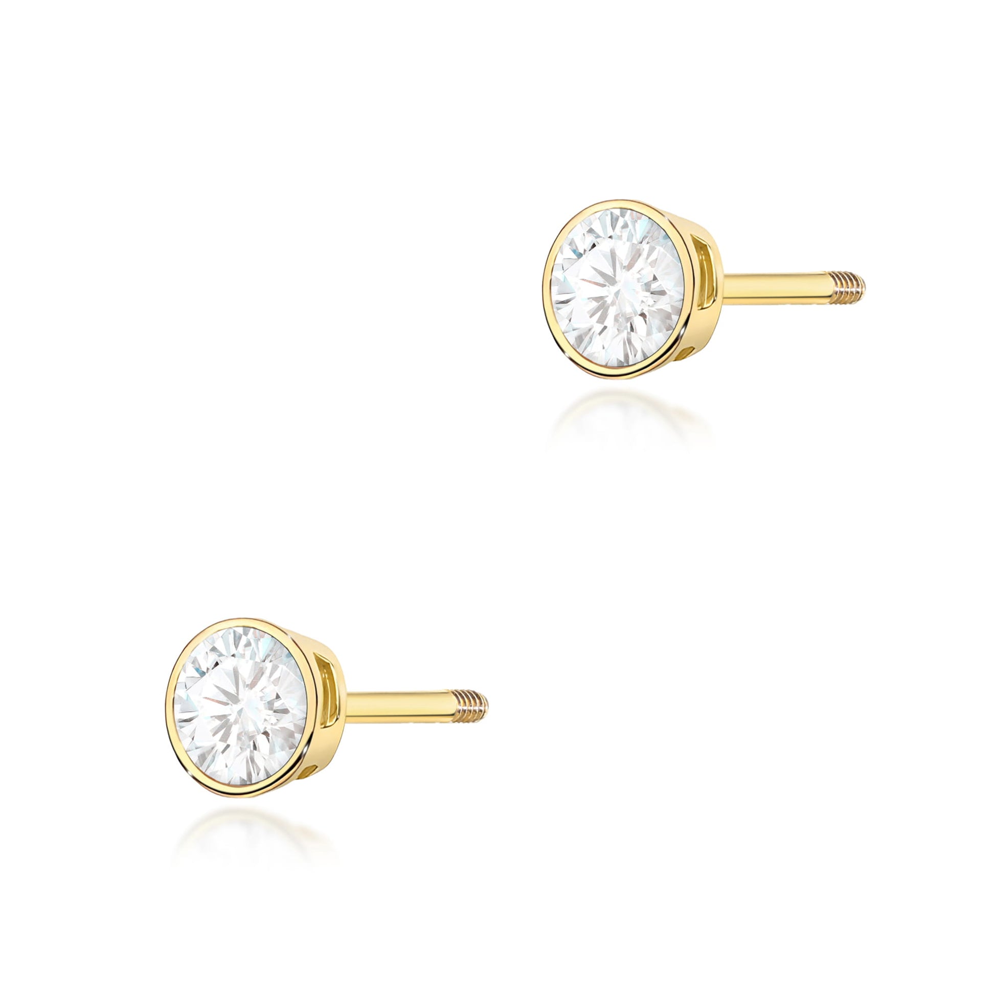 Cercei Aur 14K K0067 Diamant 2 x 0,10ct