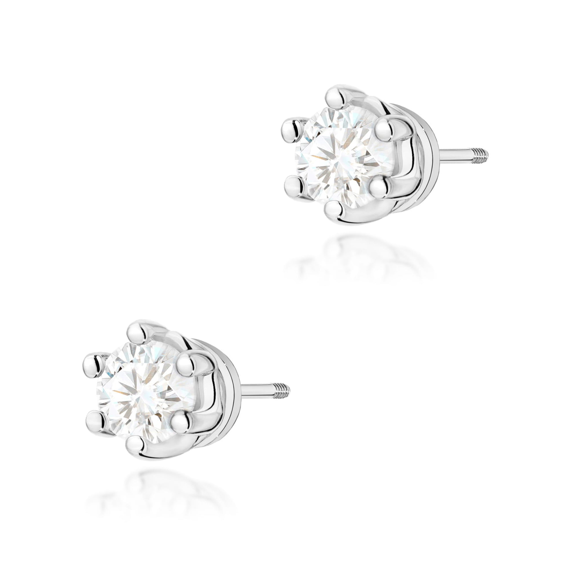 Cercei Aur 14K Diamant Laborator K0068 Rotund
