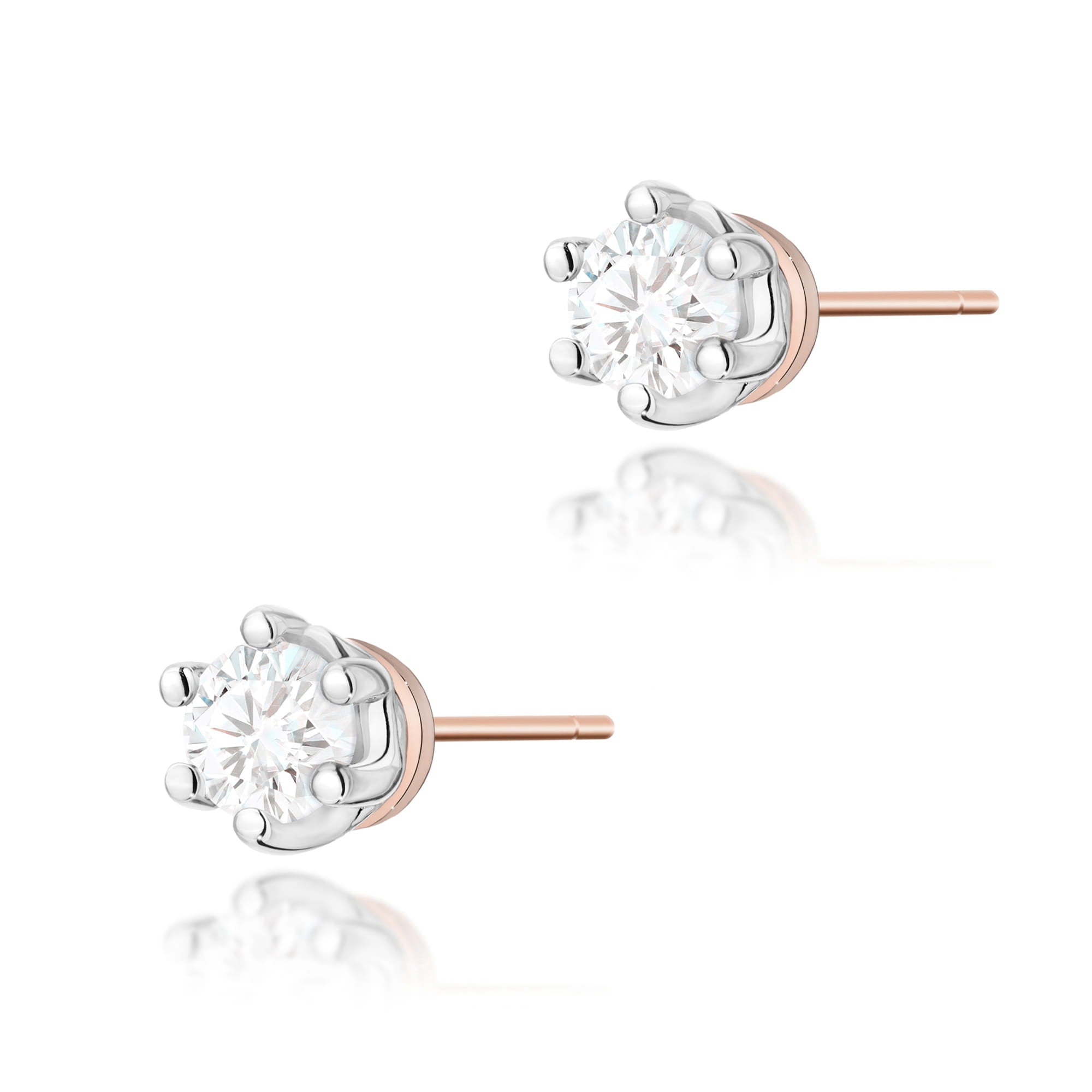 Cercei Aur 14K cu Diamante 0.30 ct